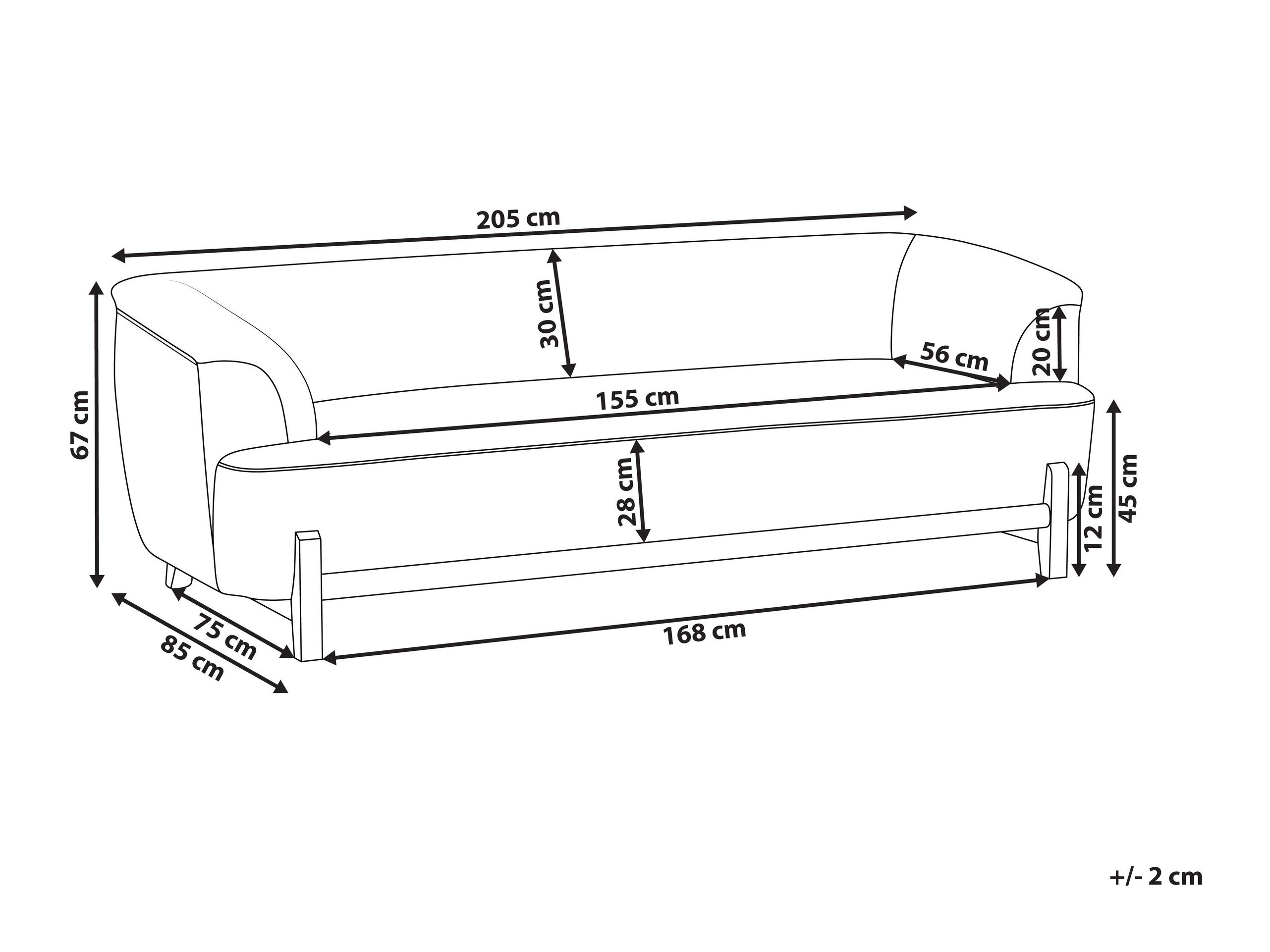 Sofa Berwyn 2880 (Crvena)