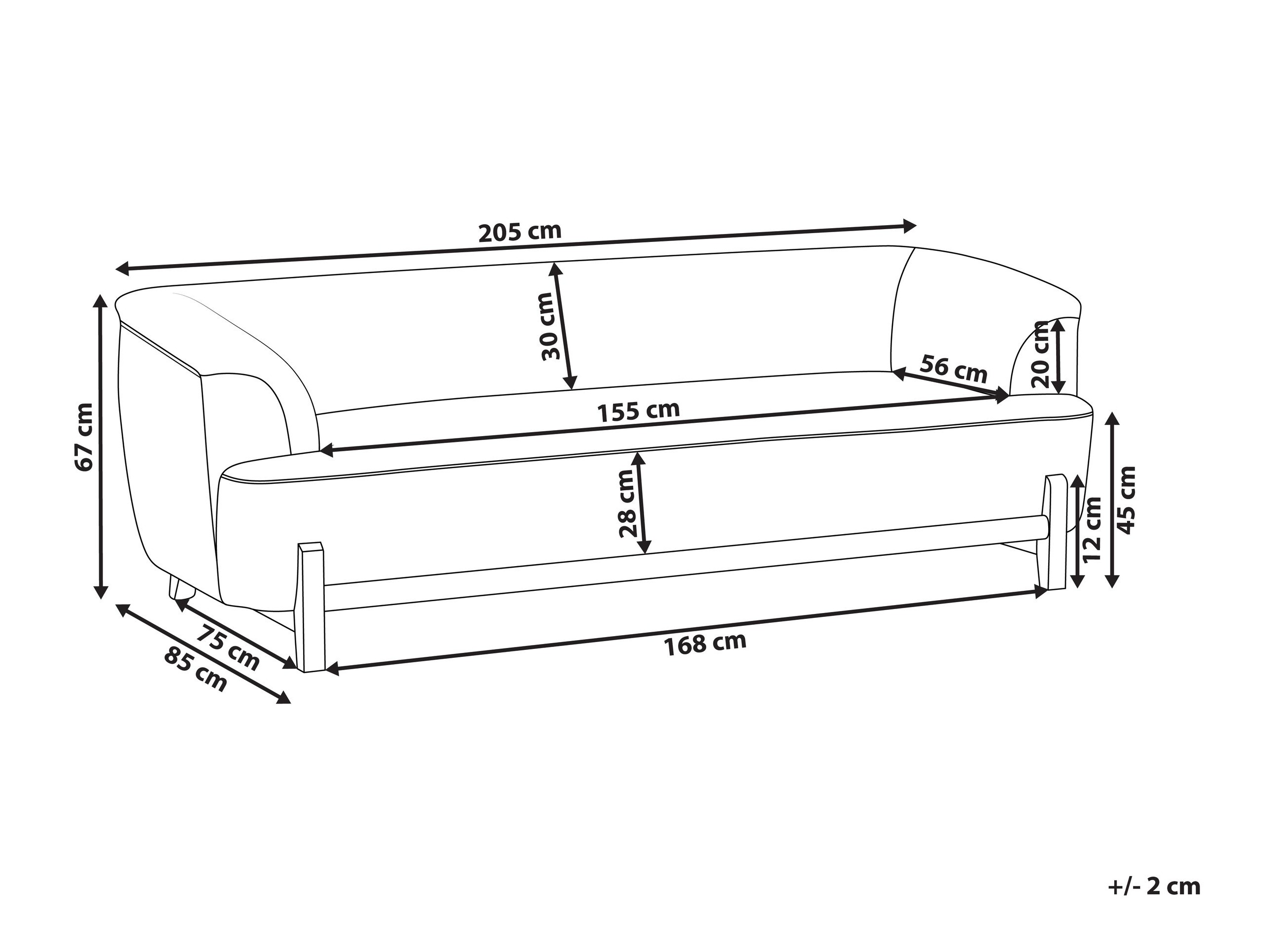 Sofa Berwyn 2880 (Sivo)
