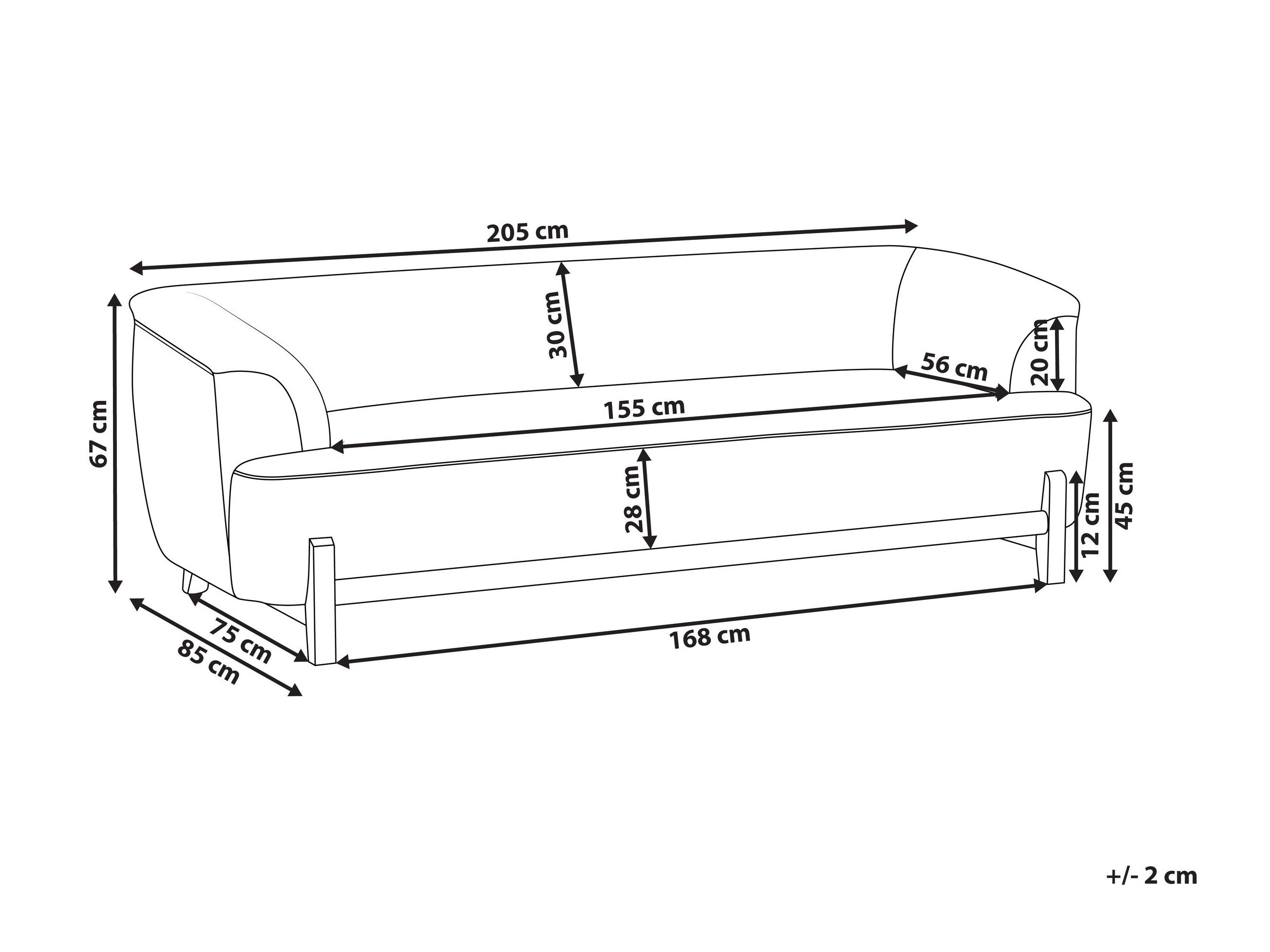 Sofa Berwyn 2880 (Svetloosiva)
