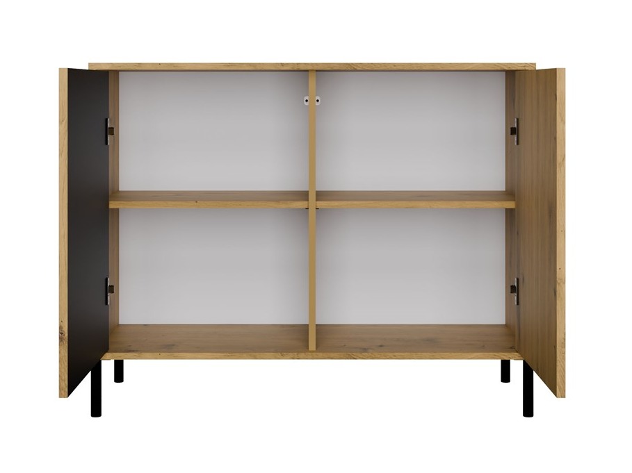 Ormarić Orlsone 109 (Artisan hrast + Crno)