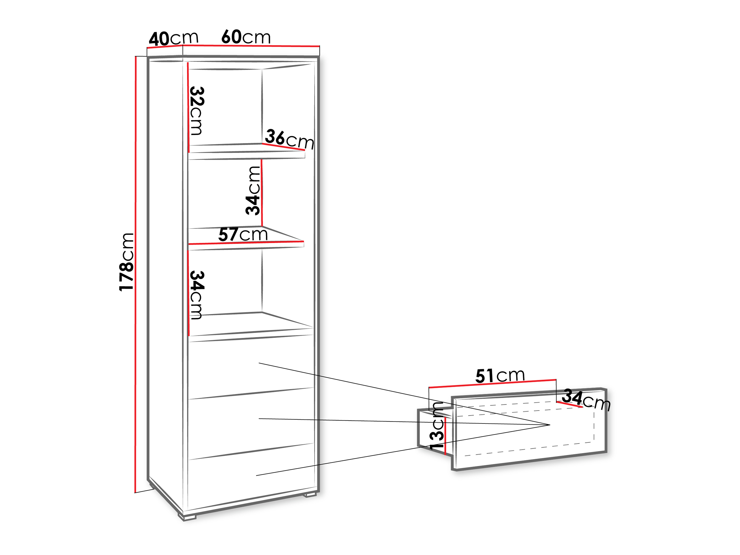 Polica Comfivo Fersoe 105 (Belo)