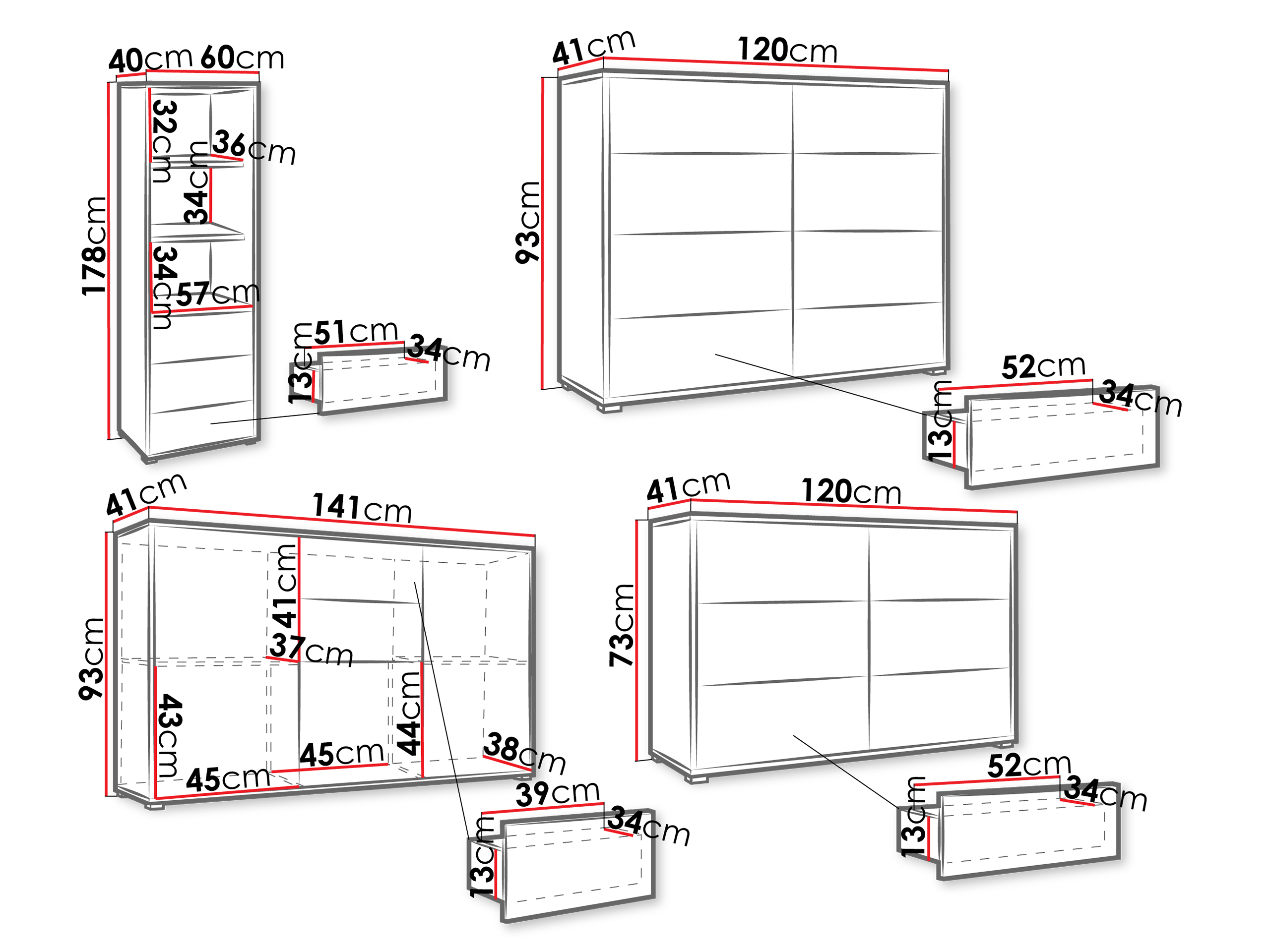 Set za dnevnu sobu Comfivo Tutela II (Belo)