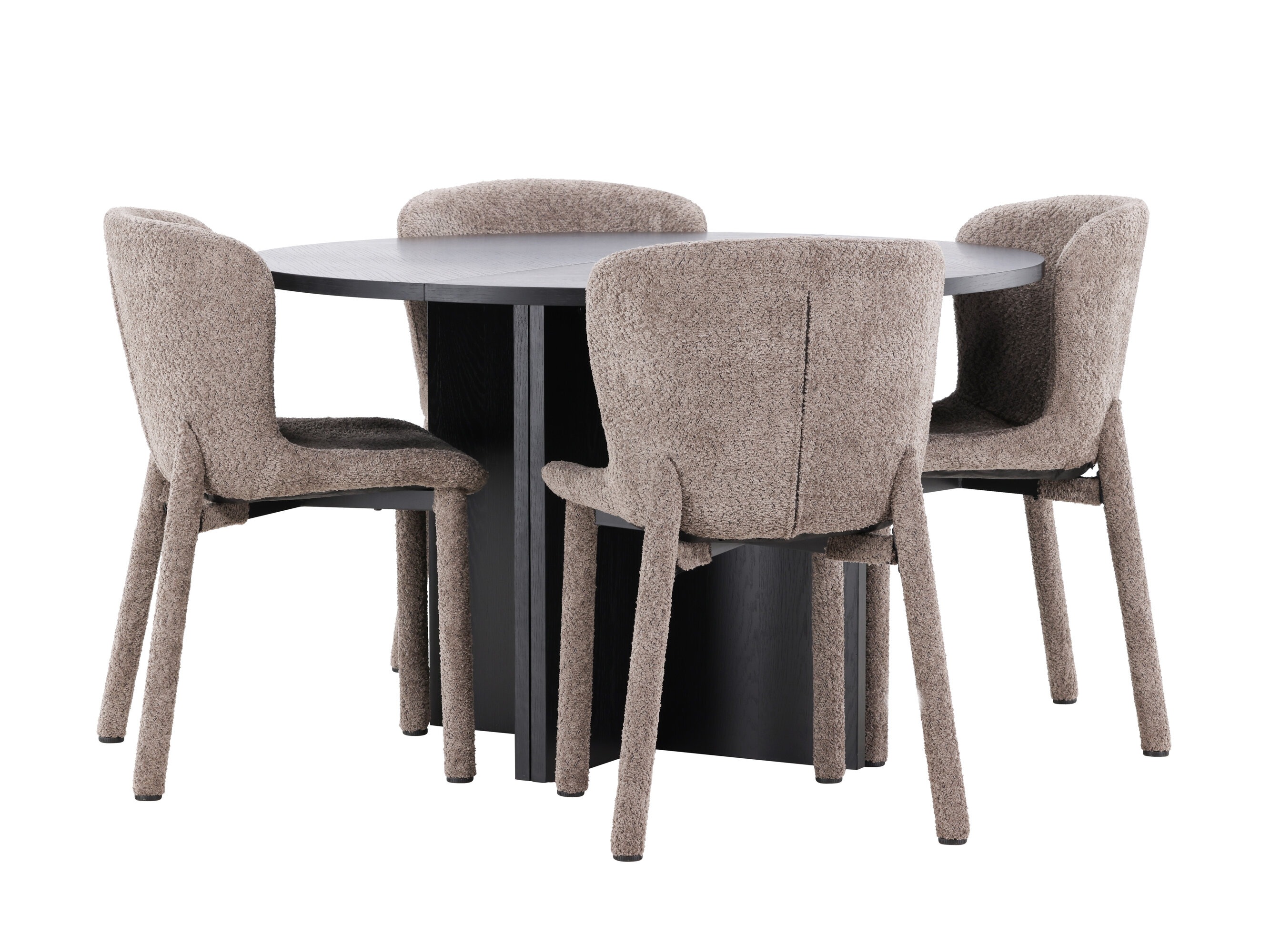 Trpezarijski set Dallas 4988 (Crno)