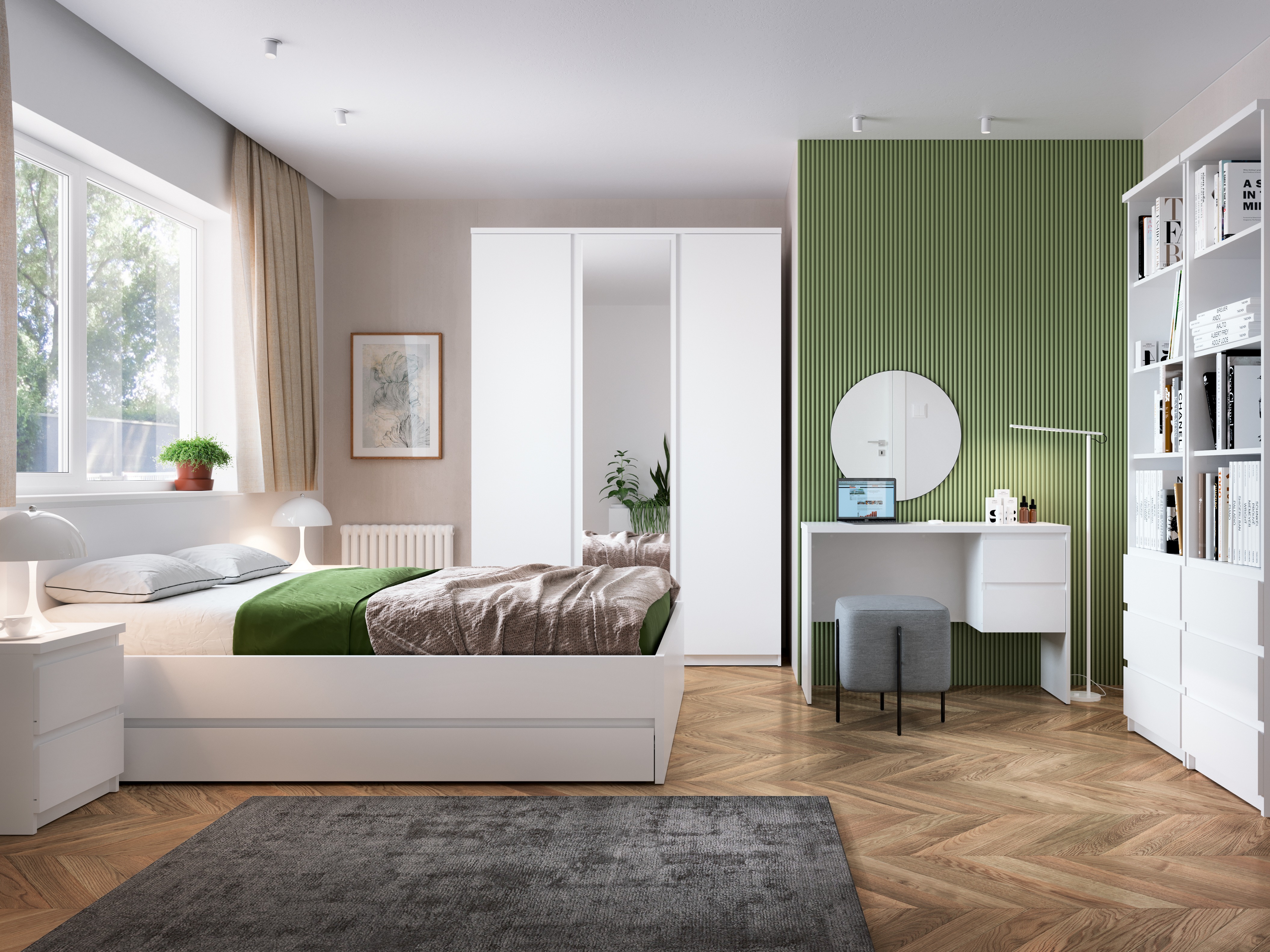 Krevet Merfere 107 (Belo)