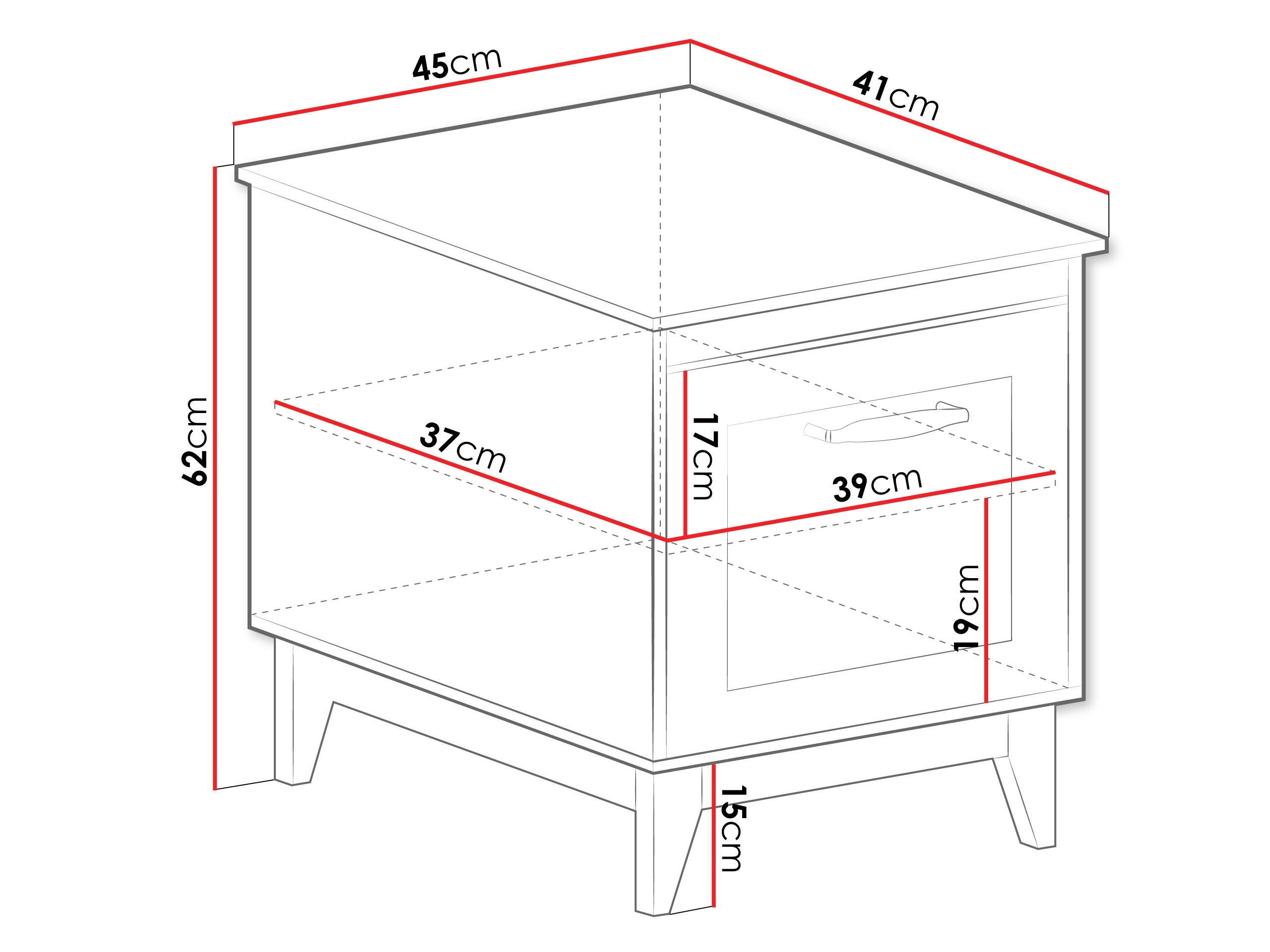 Noćni ormarić Sonfera 110