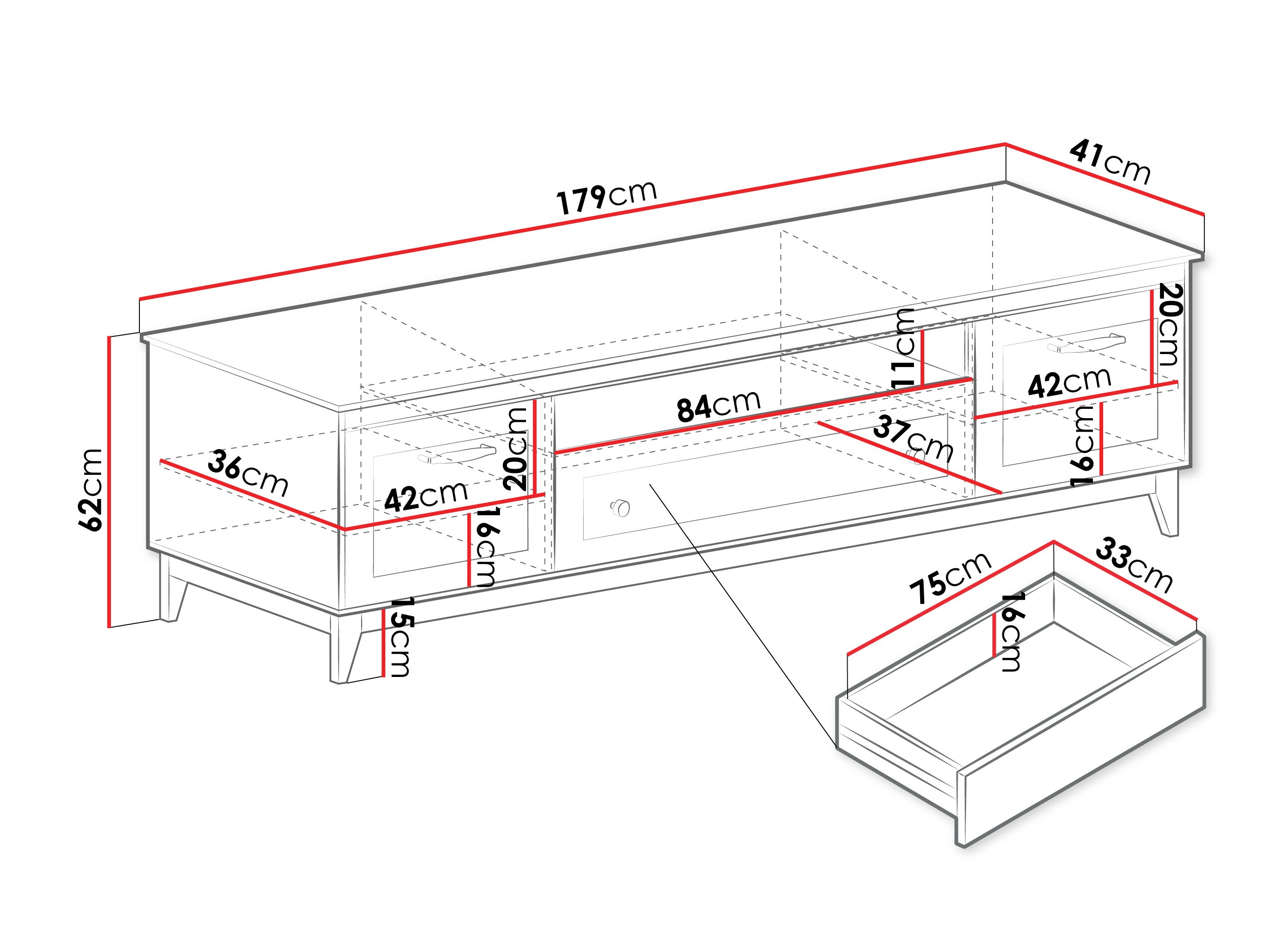 TV komoda Sonfera 108