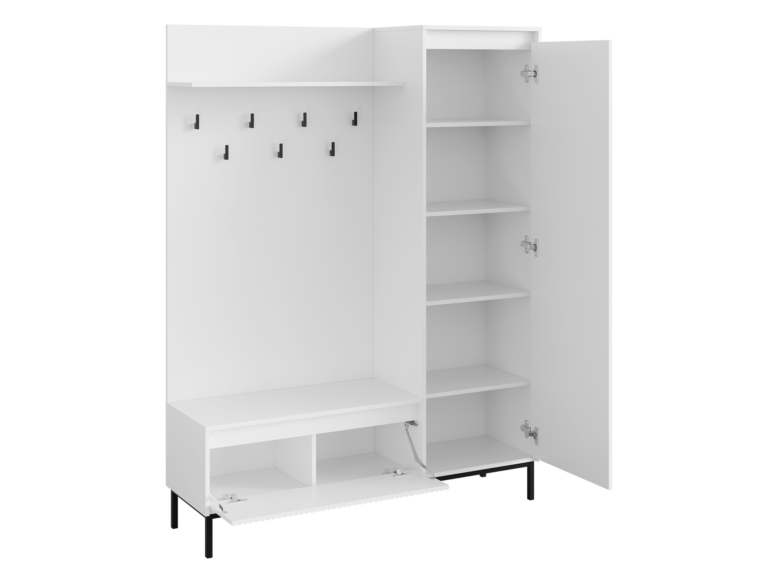 Set za hodnik Comfivo Delruva (Crno)