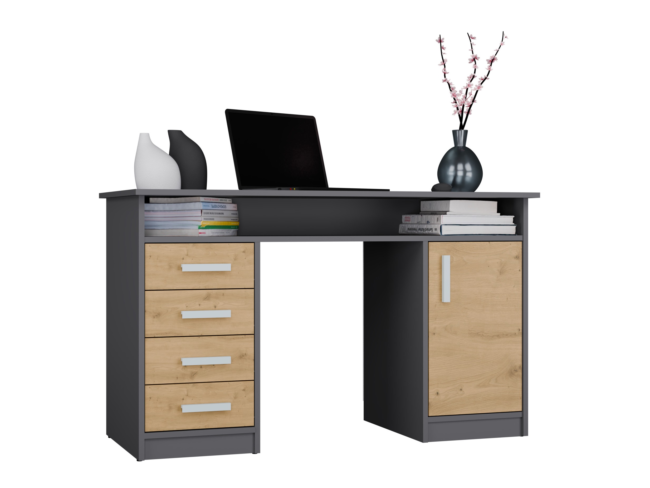 Kancelarijski sto Mandeville 329 (Artisan hrast + Antracit)