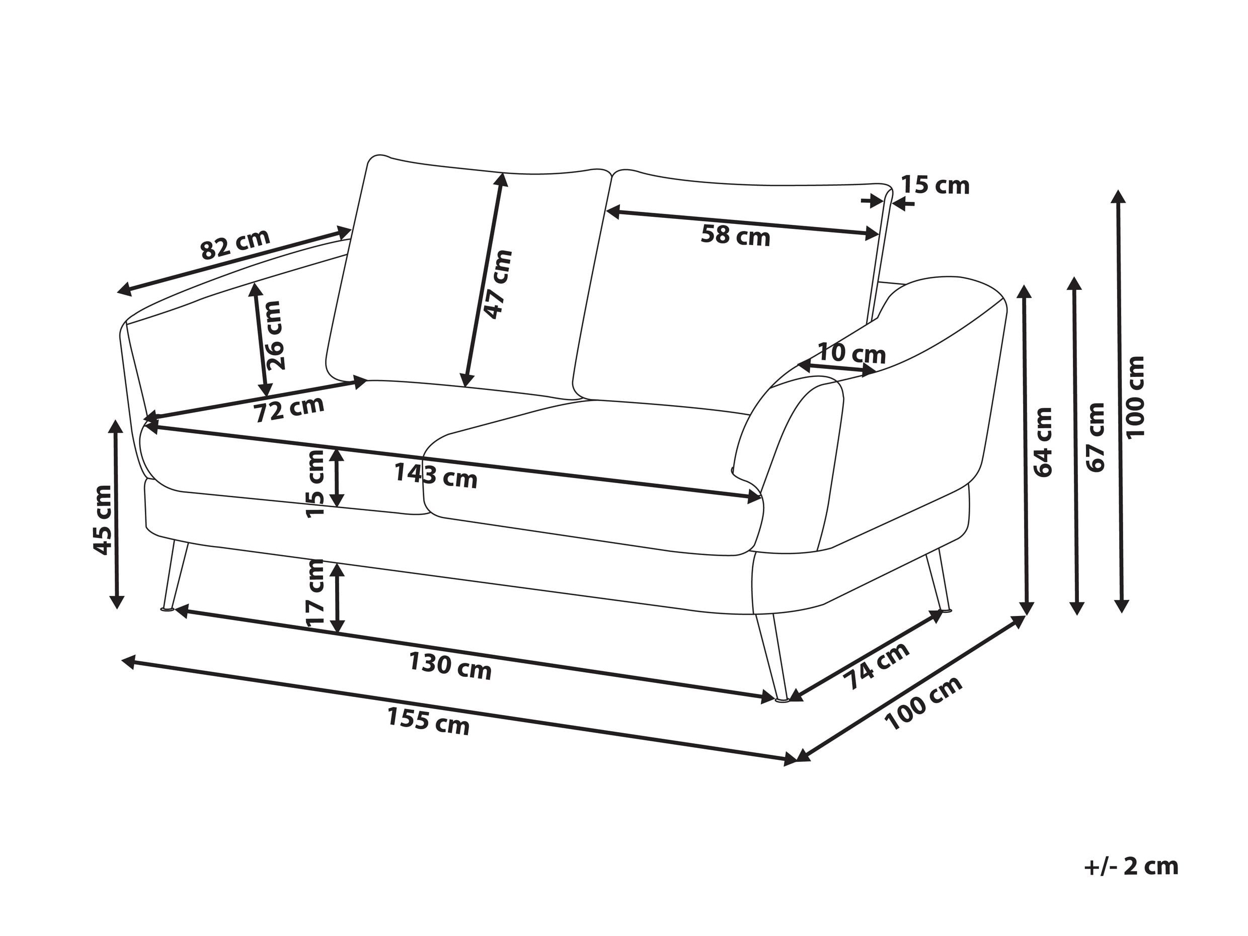 Sofa Berwyn 2900 (Tamno smeđa)