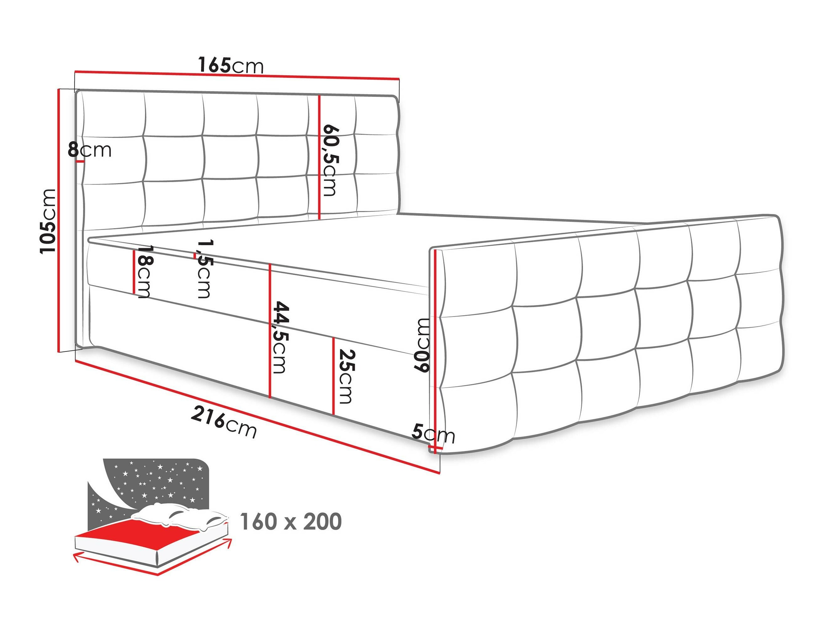 Boxspring krevet Memphis 113 (Rico 23)