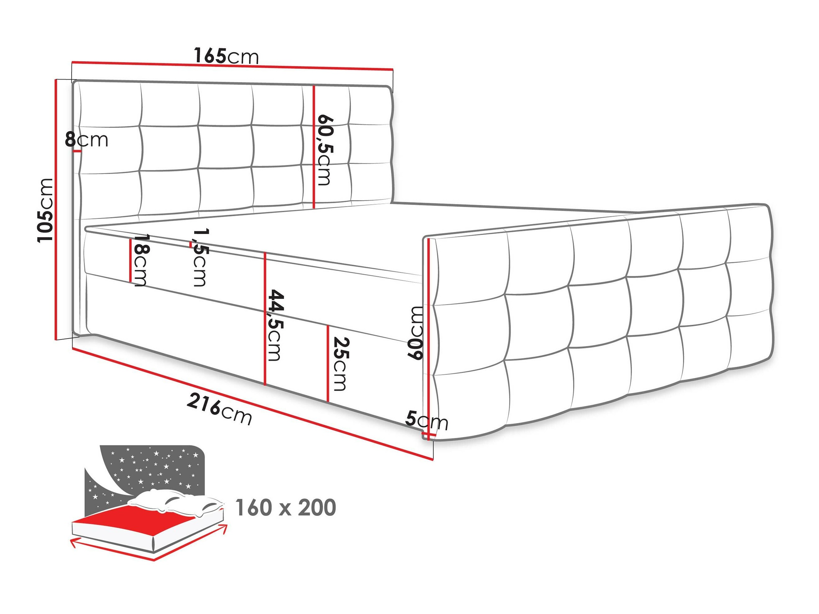 Boxspring krevet Memphis 113 (Soft 001)