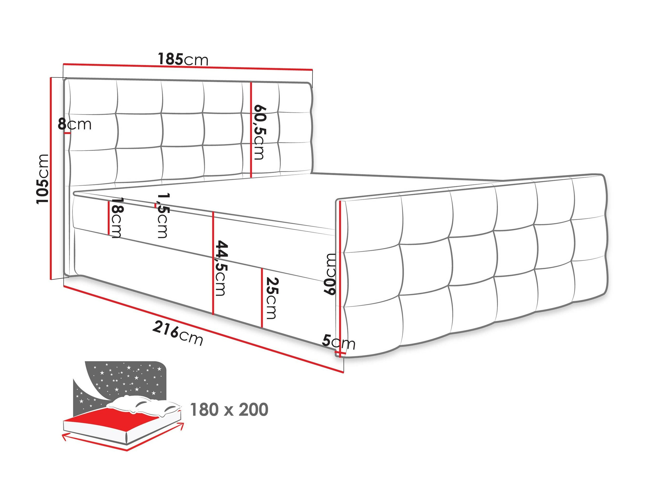 Boxspring krevet Memphis 113 (Soft 001)