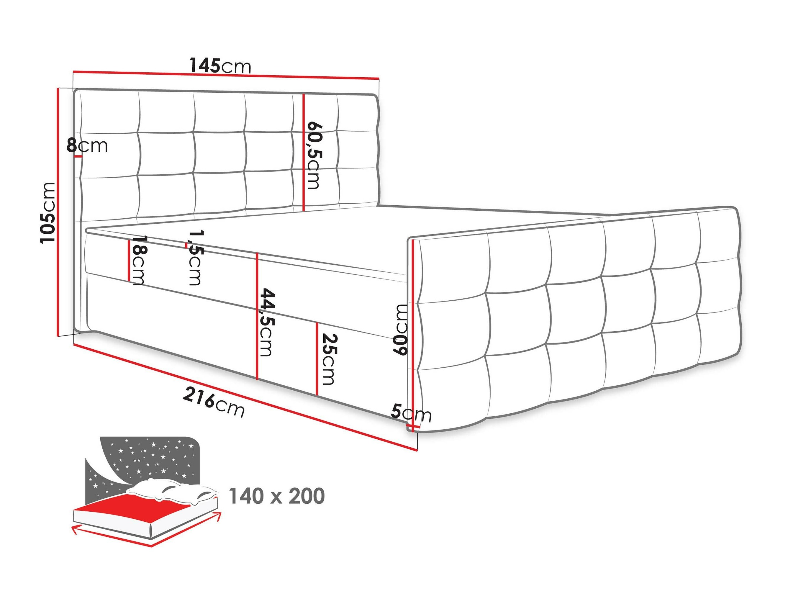 Boxspring krevet Memphis 113 (Soft 029)