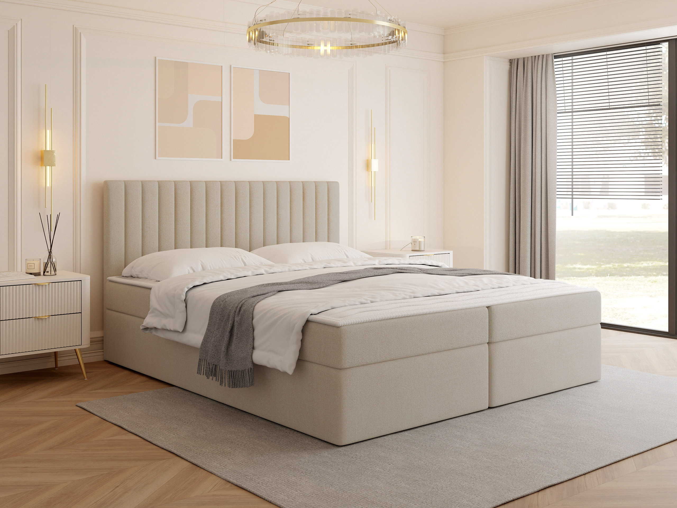 Boxspring krevet Comfivo Apis I (Manila 02)