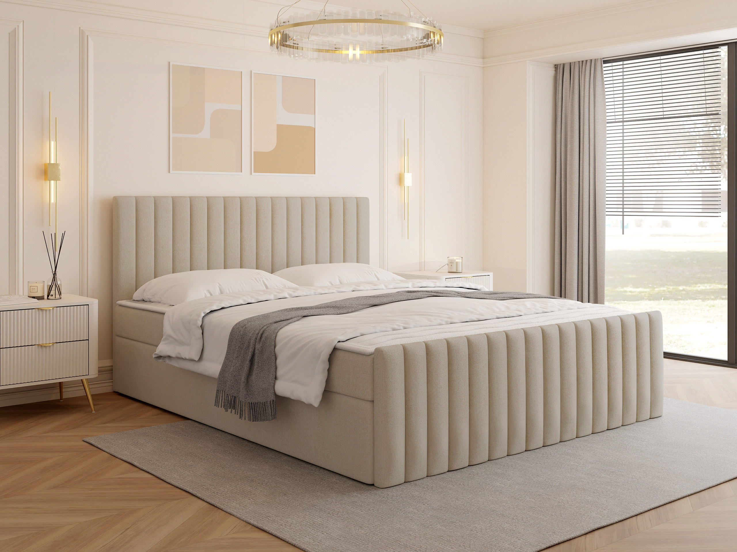Boxspring krevet Comfivo Apis II (Manila 02)