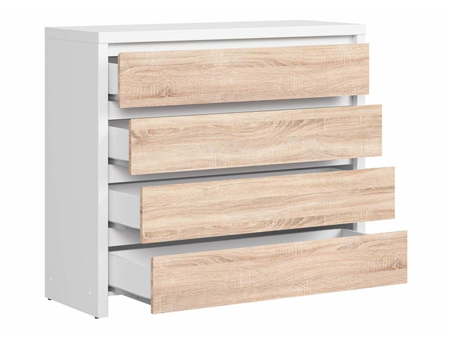 Komoda Nolroma 105 (Belo + Sonoma hrast)