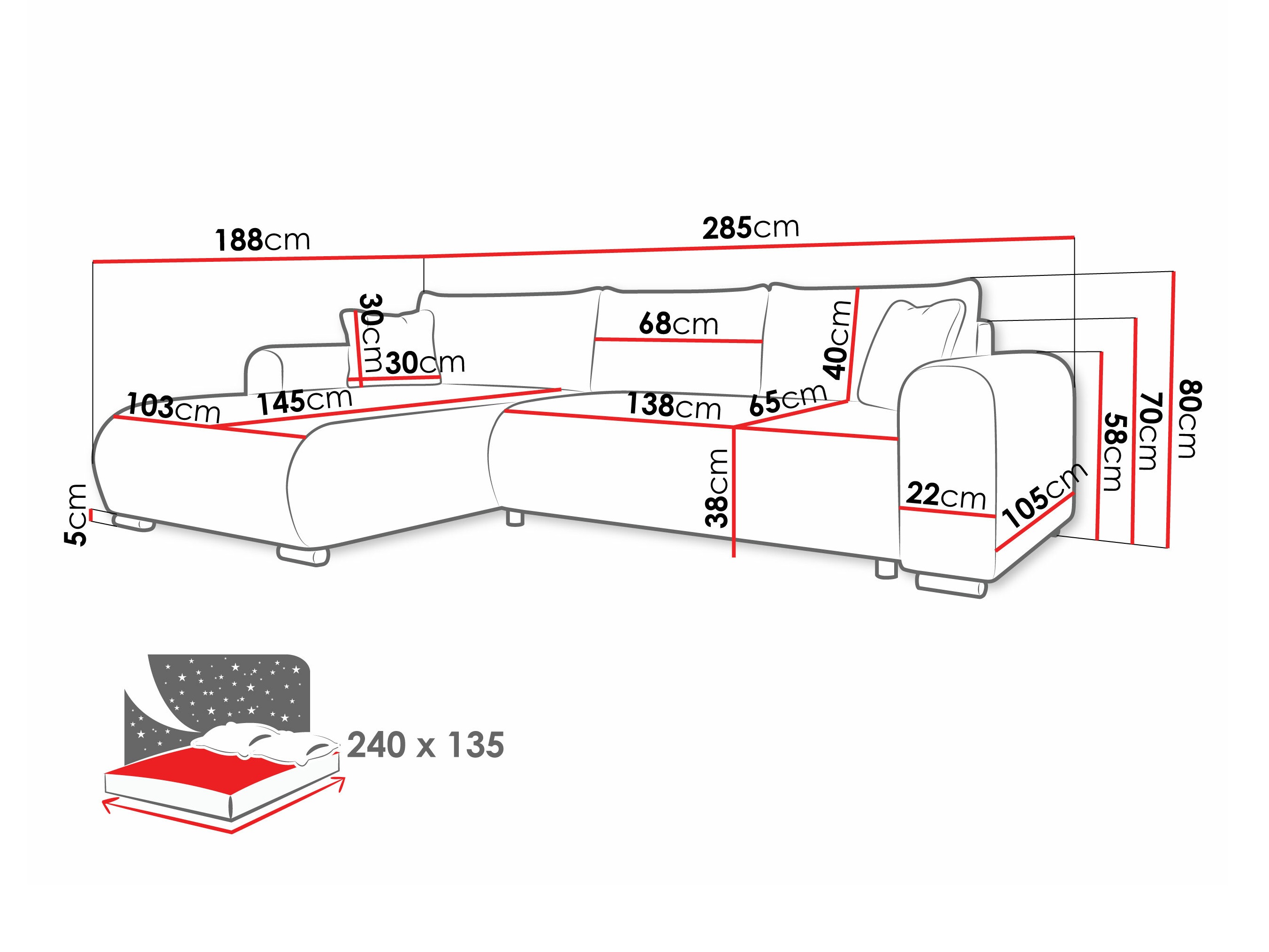 Ugaona garnitura Comfivo 410 (Poso 100)
