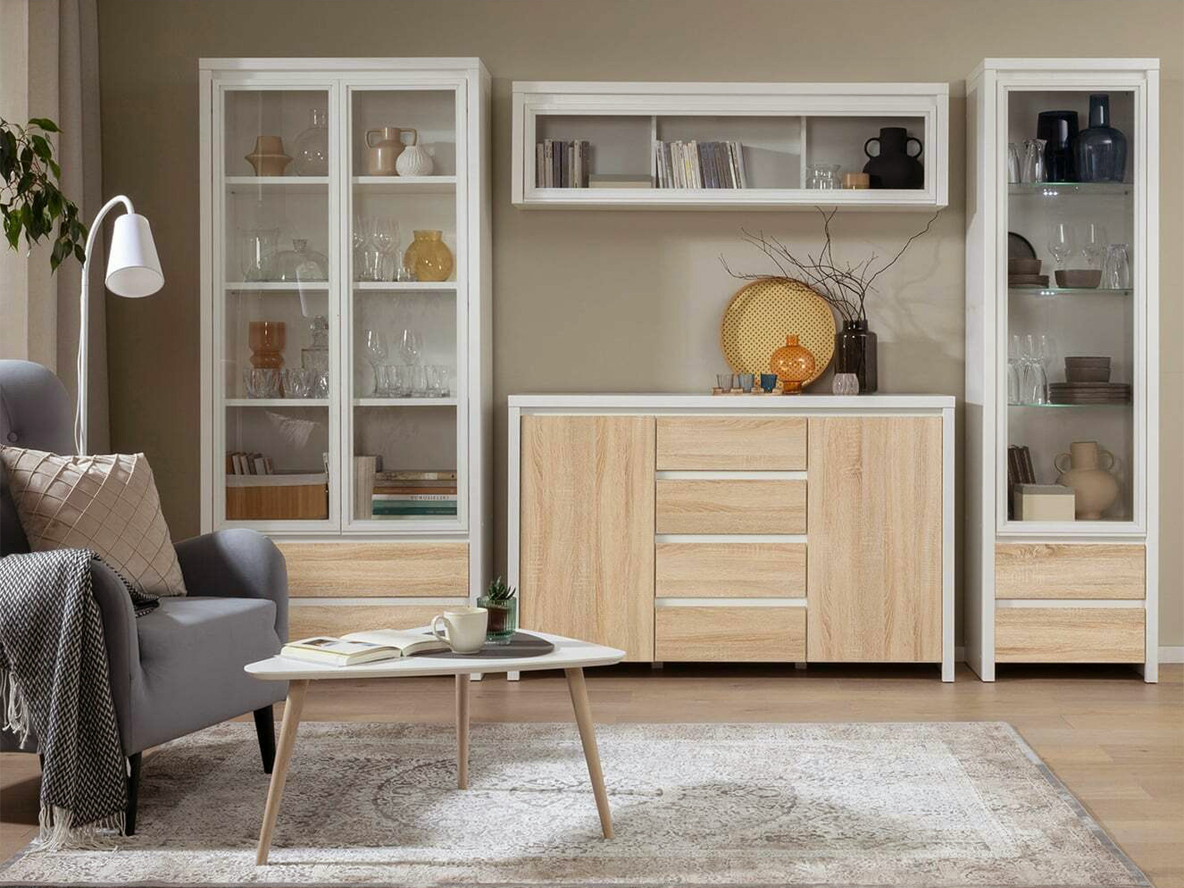 Komoda Nolroma 103 (Belo + Sonoma hrast)