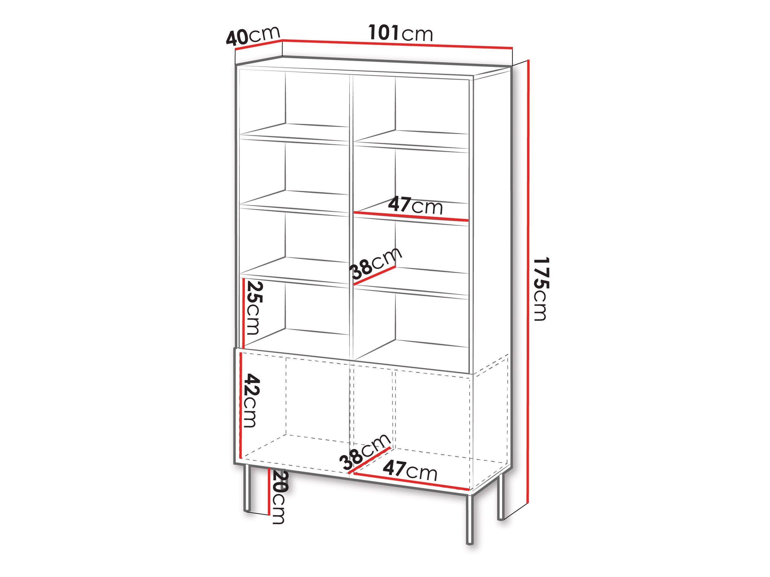 Polica Evavese 106 (Bež)