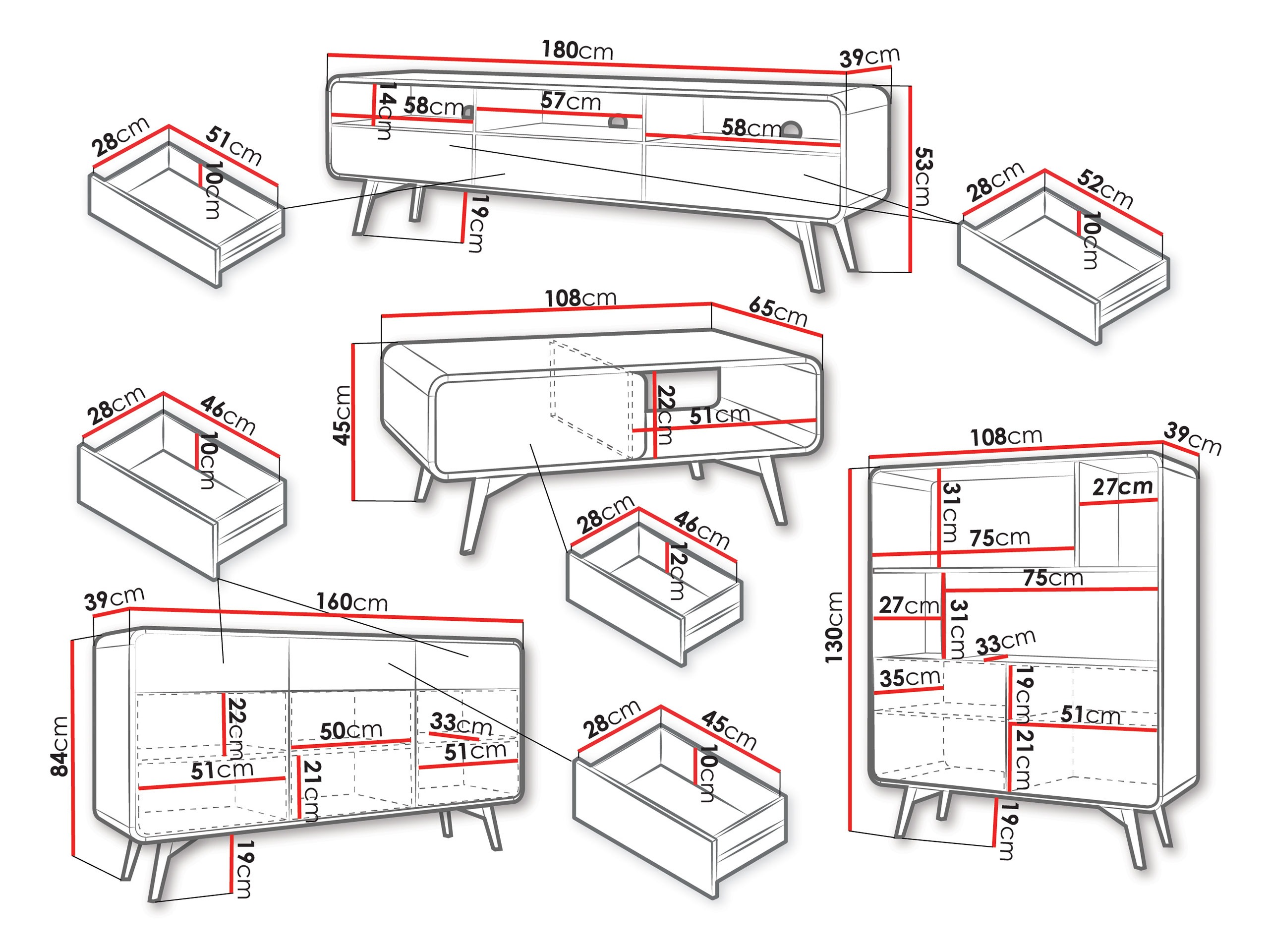 Set za dnevnu sobu Talsalo 107