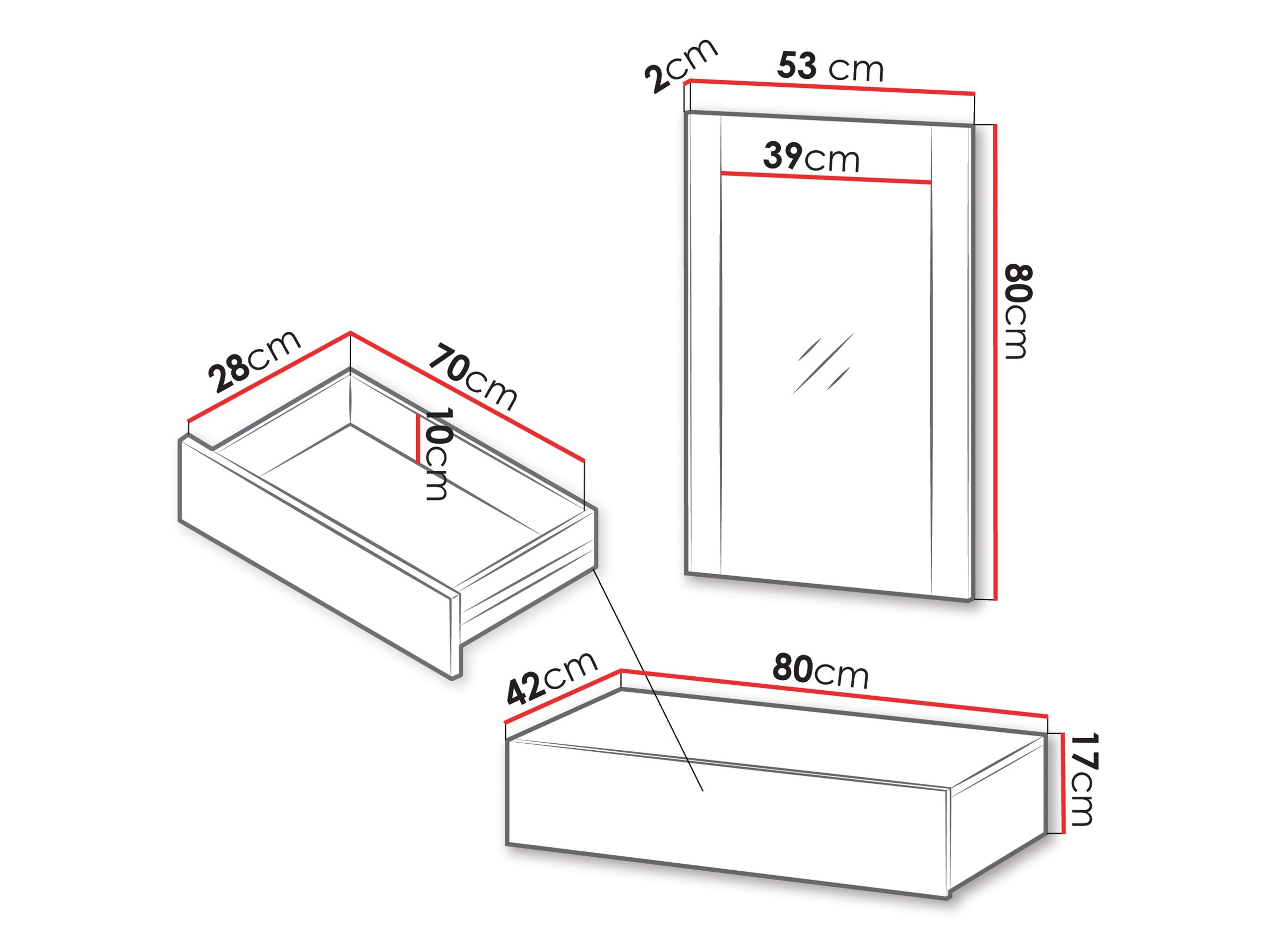 Toaletni sto Evavese 109 (Bež)