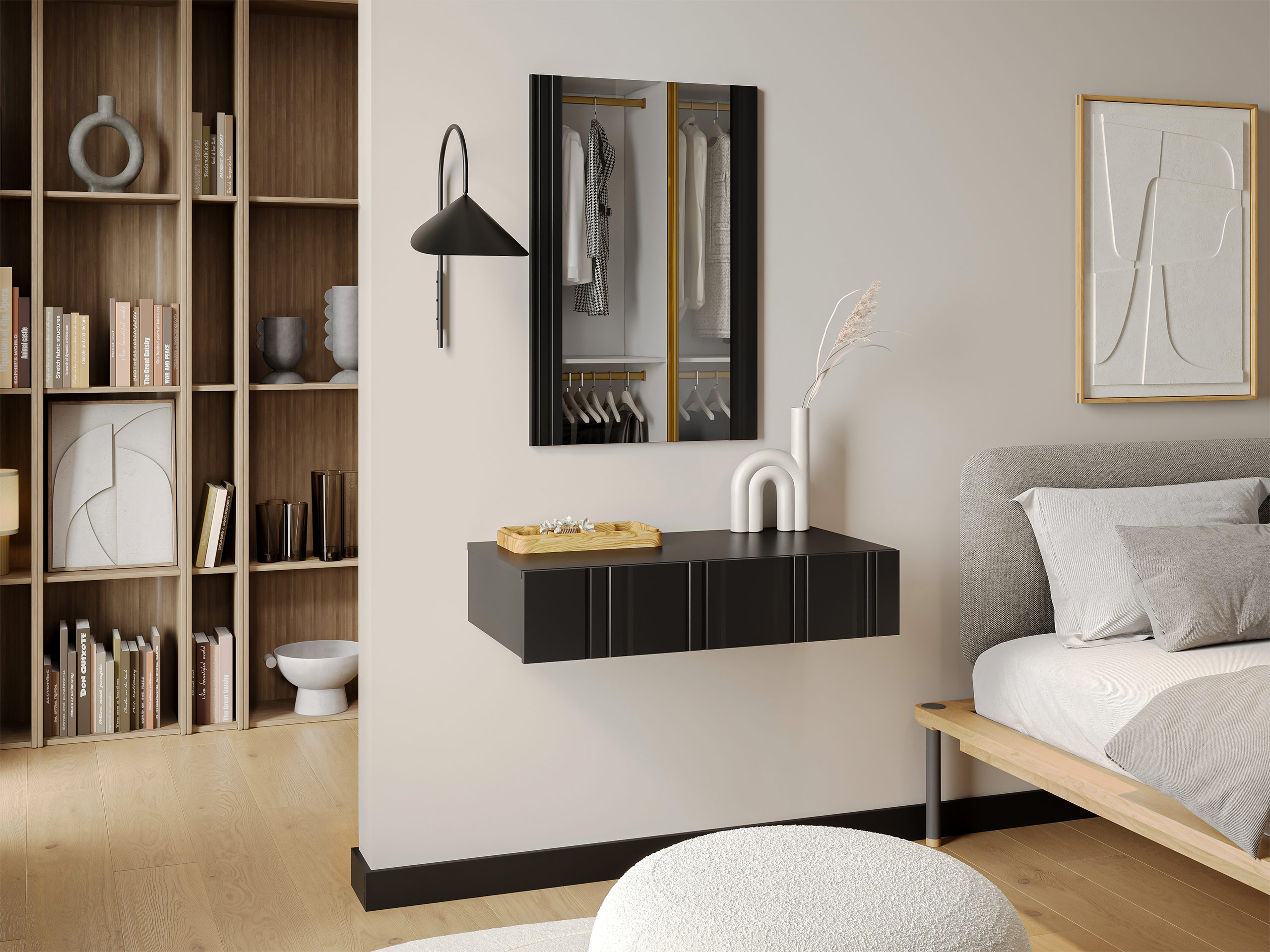 Toaletni sto Evavese 109 (Crno)