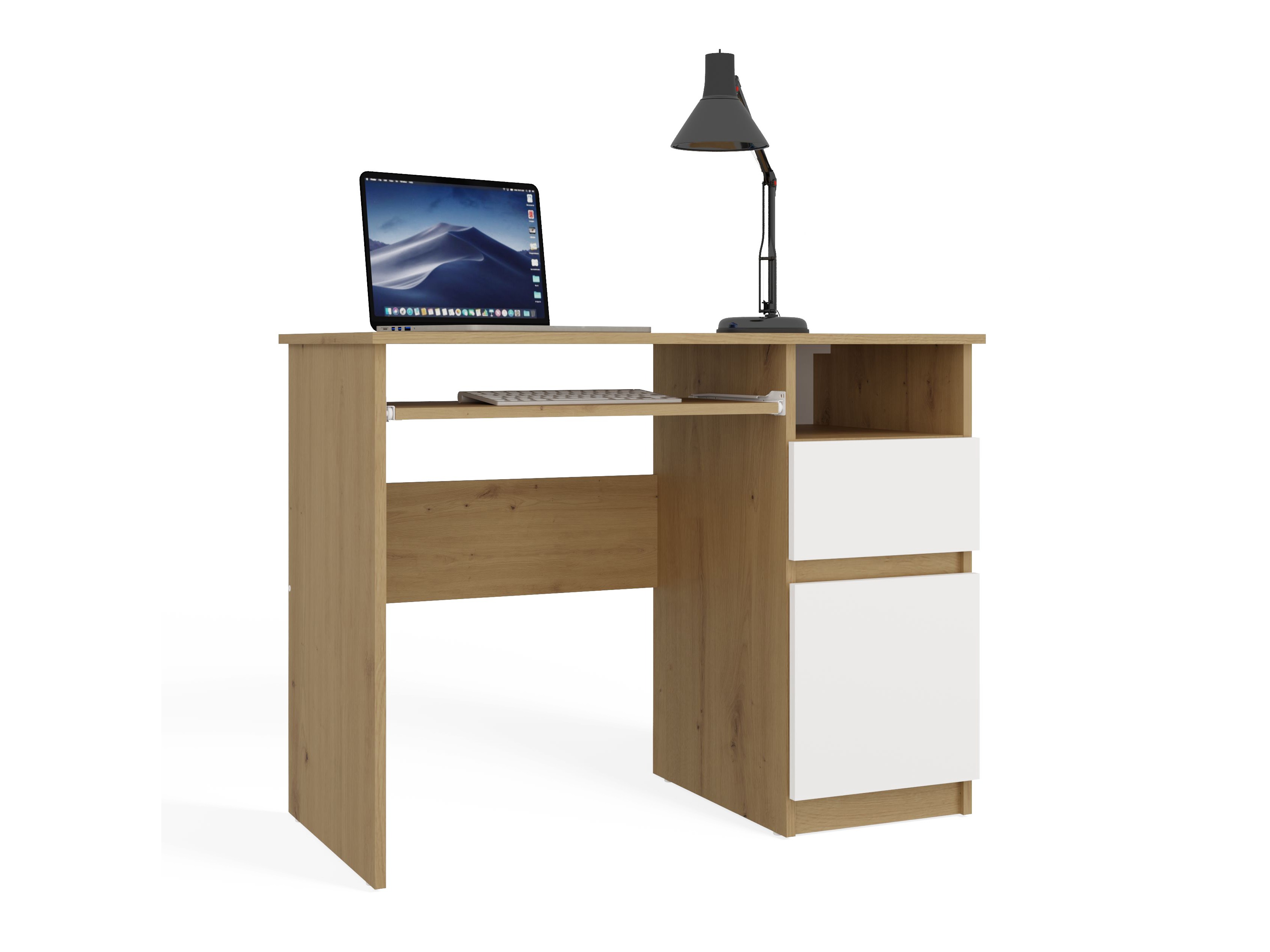 Kancelarijski sto Mandeville 269 (Artisan hrast + Belo)