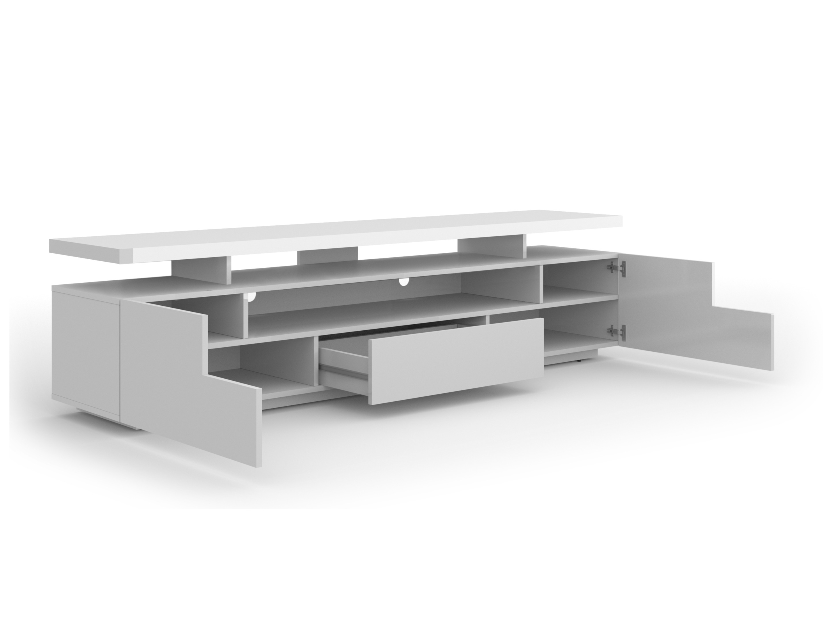 TV komoda Buffalo 175 (Sjajno belo)