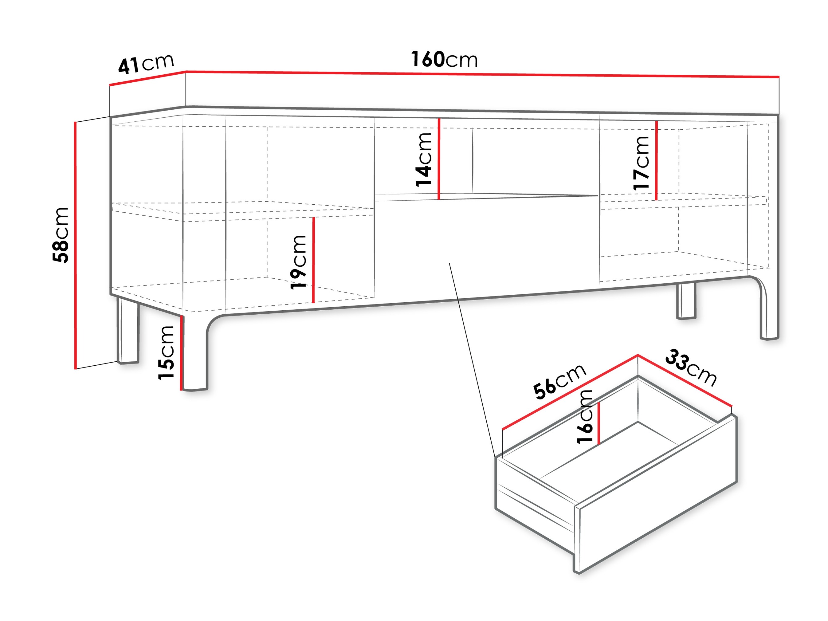 TV komoda Mavtoru 103