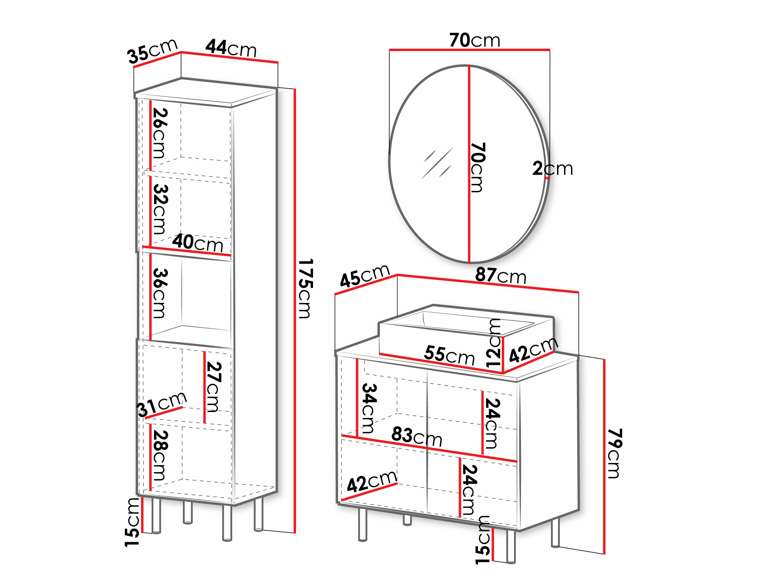 Set za kupatilo Decus III (Kašmir)