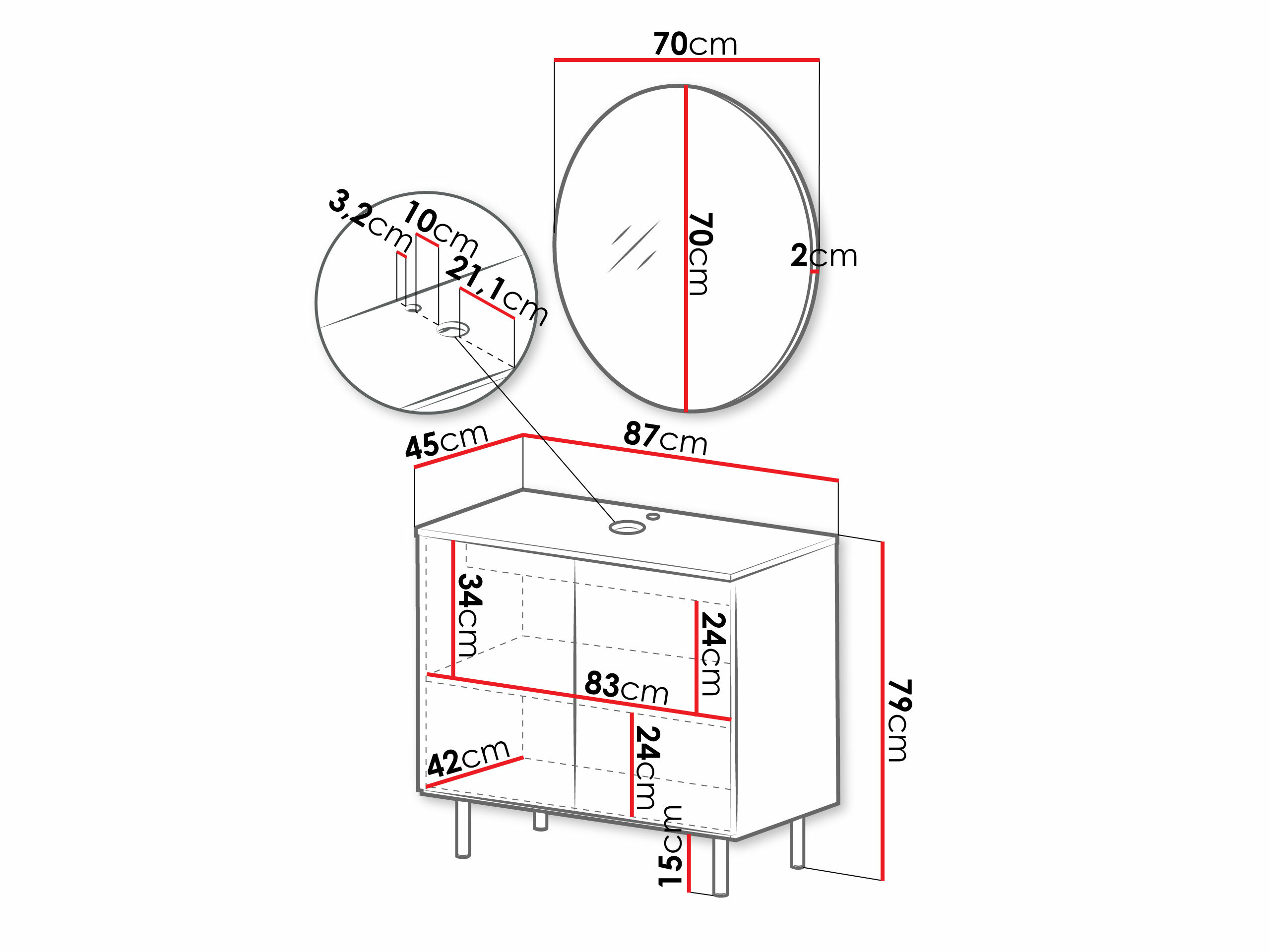Set za kupatilo Virdomi 109 (Kašmir)
