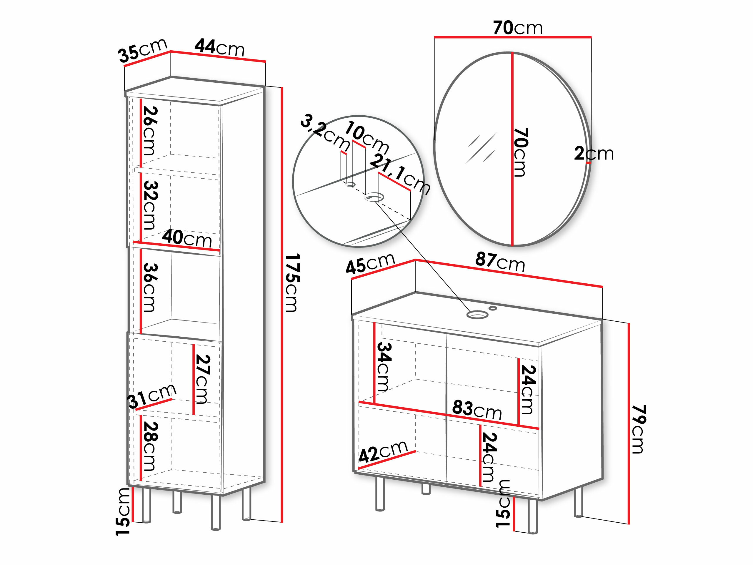 Set za kupatilo Virdomi 111 (Kašmir)