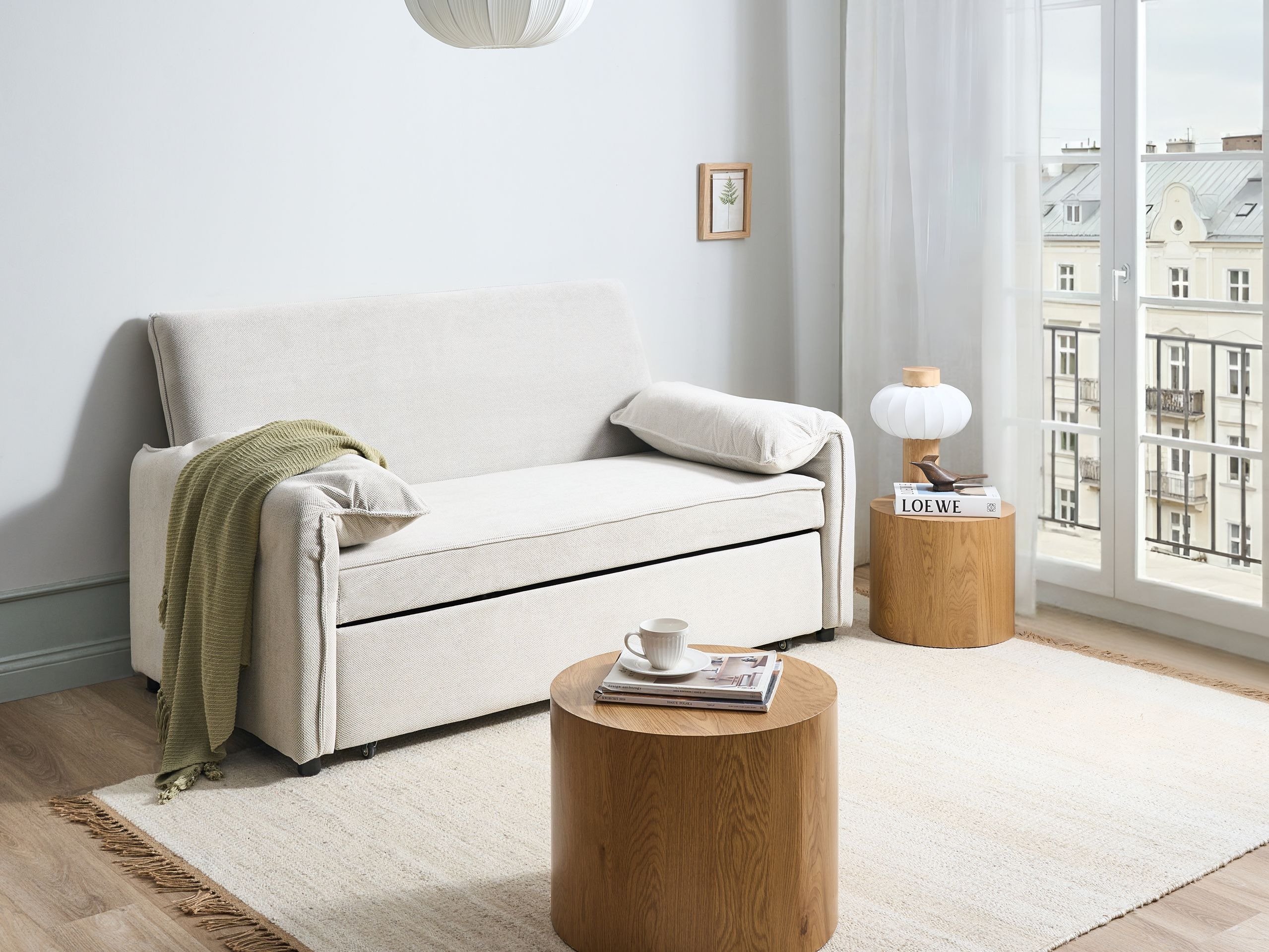 Sofa na razvlačenje Berwyn 2908 (Belo)