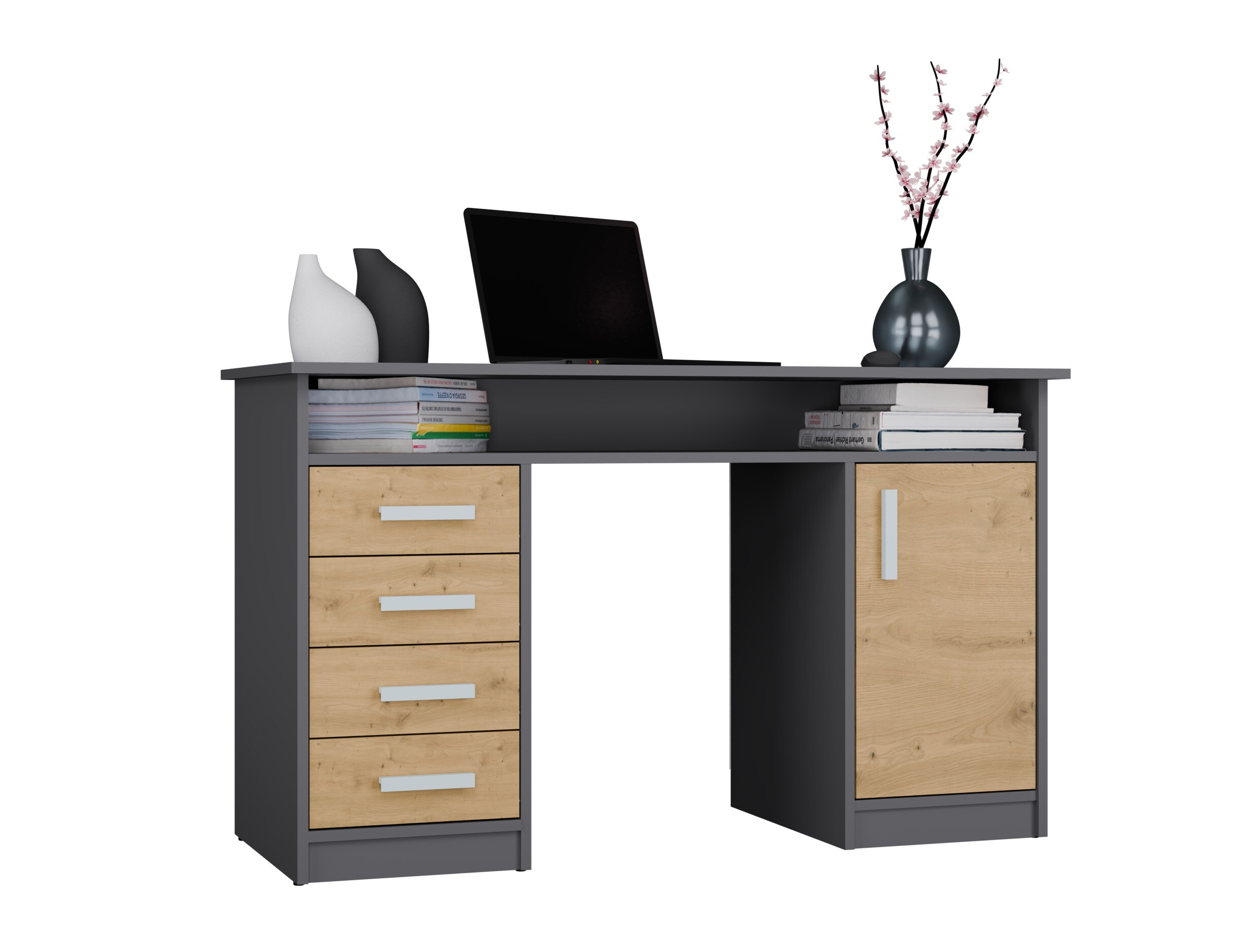 Kancelarijski sto Mandeville 329 (Artisan hrast + Antracit)