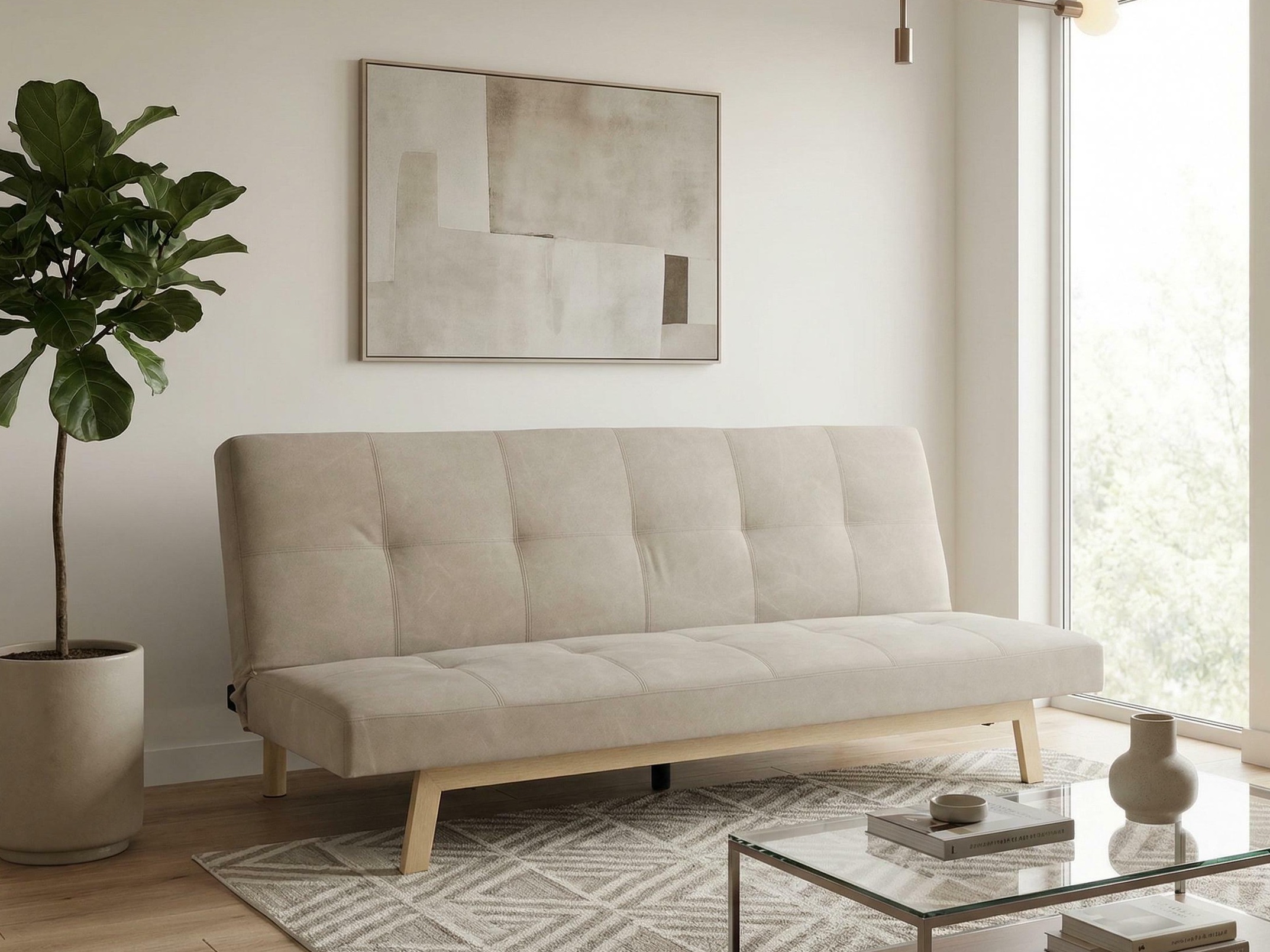 Sofa na razvlačenje Dallas 1710 (Bež + Hrast)