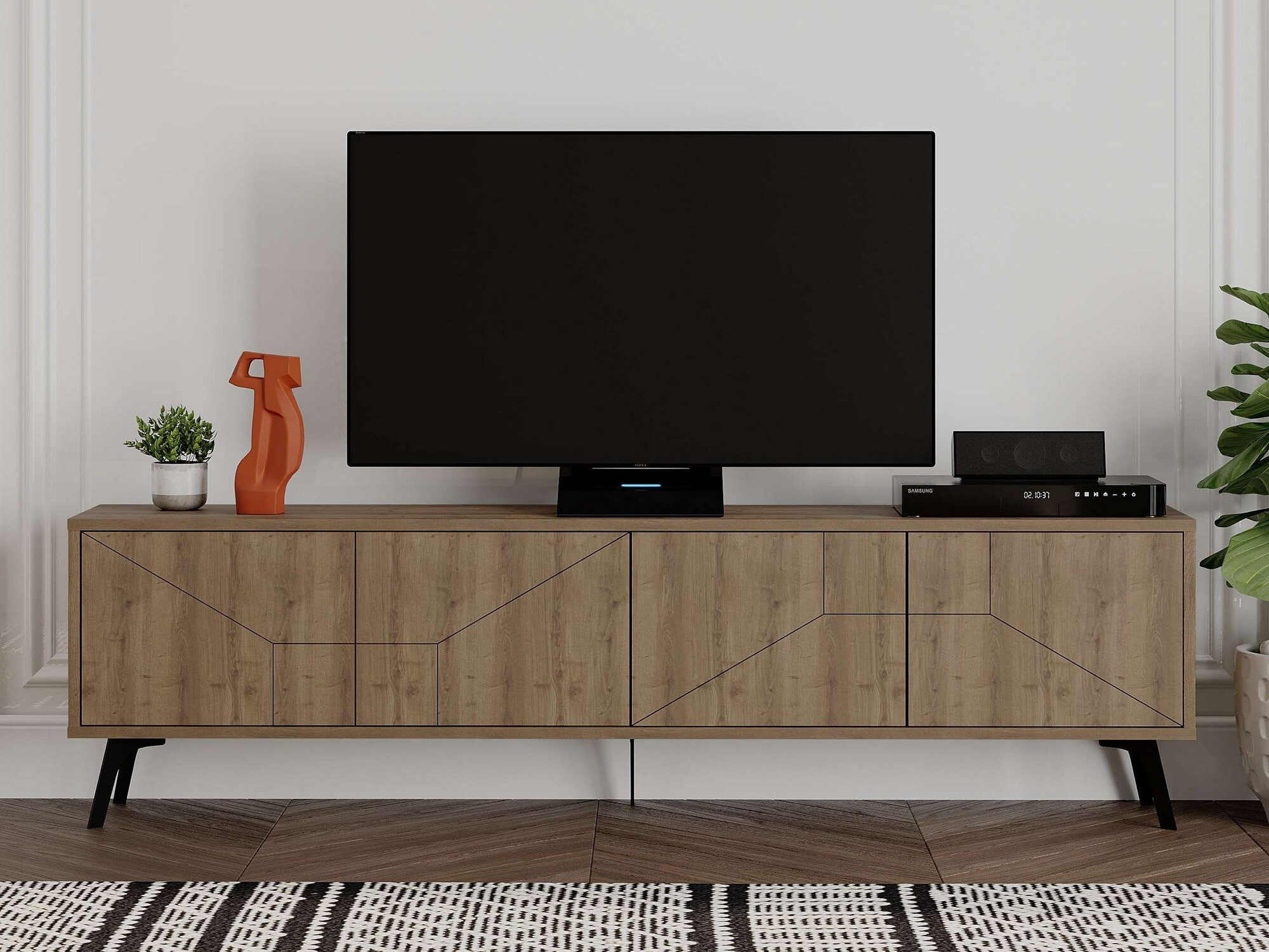 TV komoda Kailua 1237 (Tamno drvo)