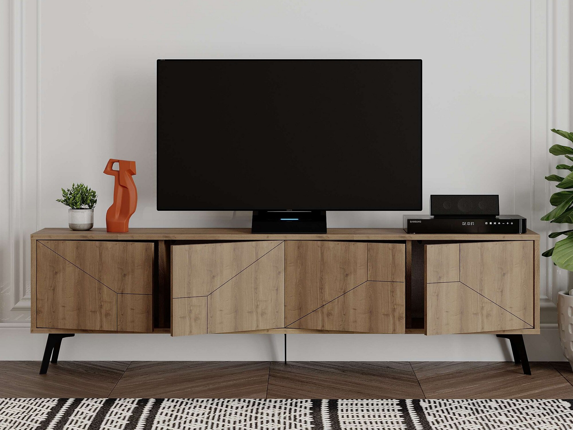 TV komoda Kailua 1237 (Tamno drvo)