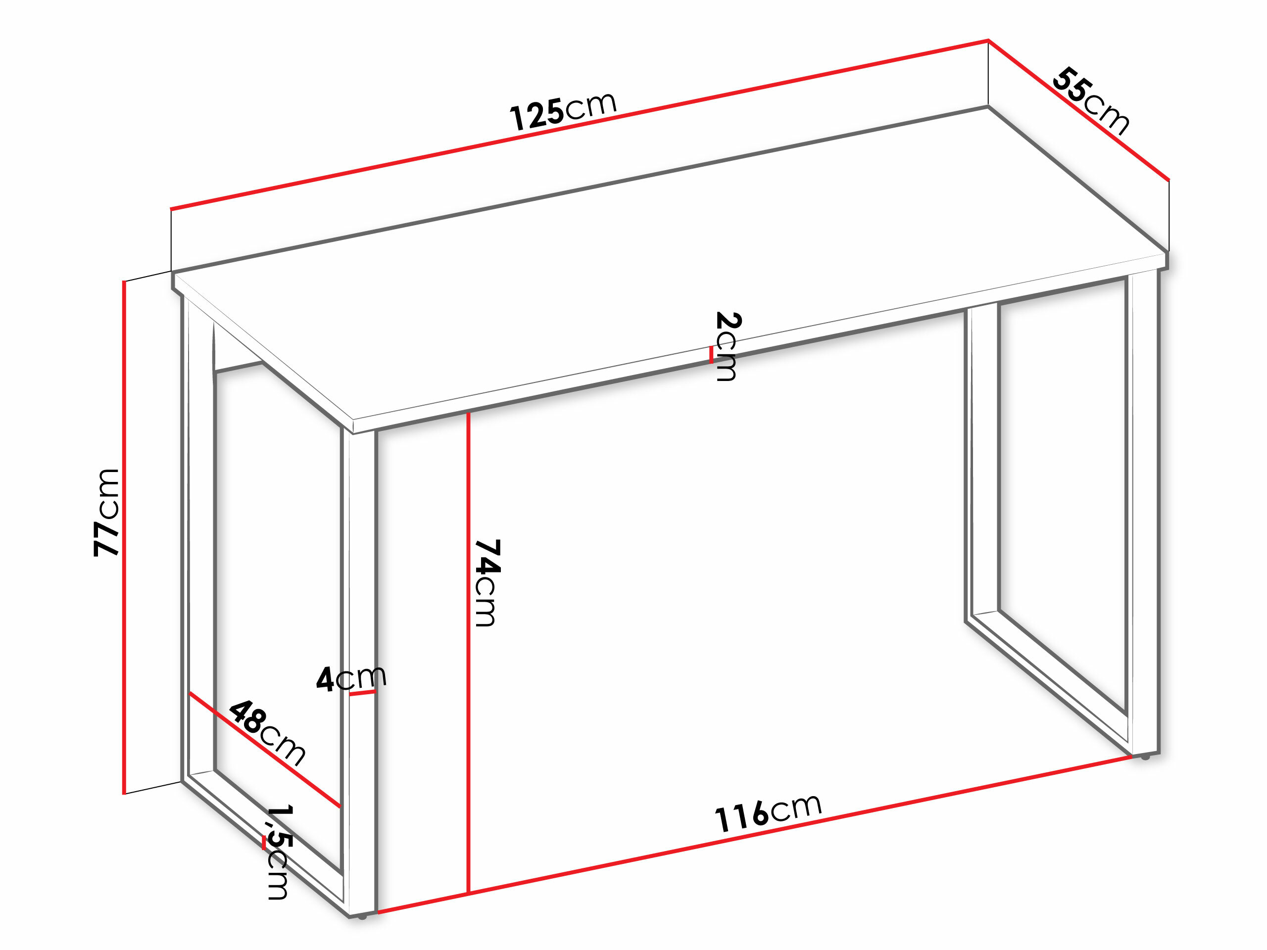 Kancelarijski sto Tivseva 107