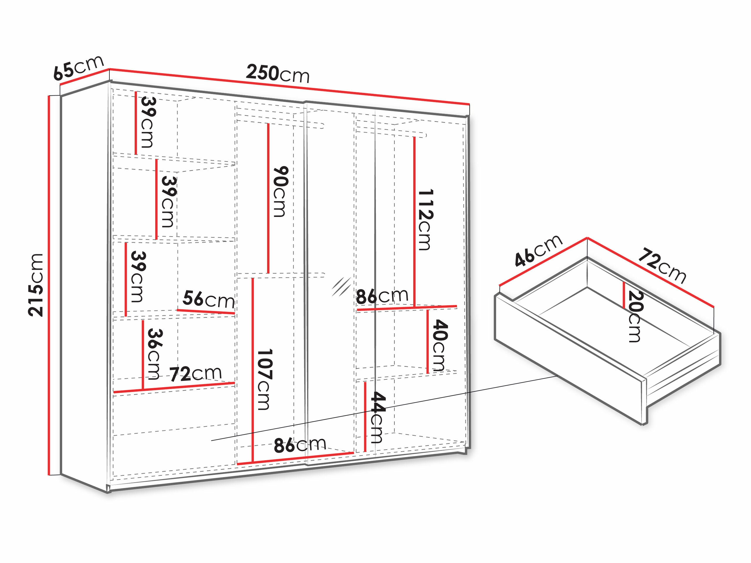 Ormar Honolulu 254 (Artisan hrast)
