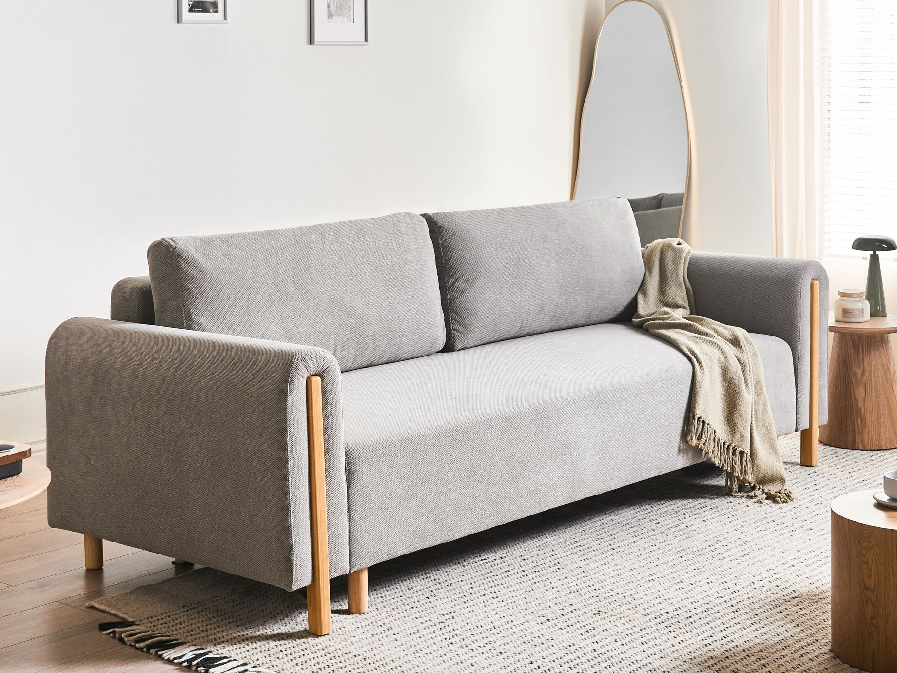 Sofa na razvlačenje Berwyn 2936 (Sivo)