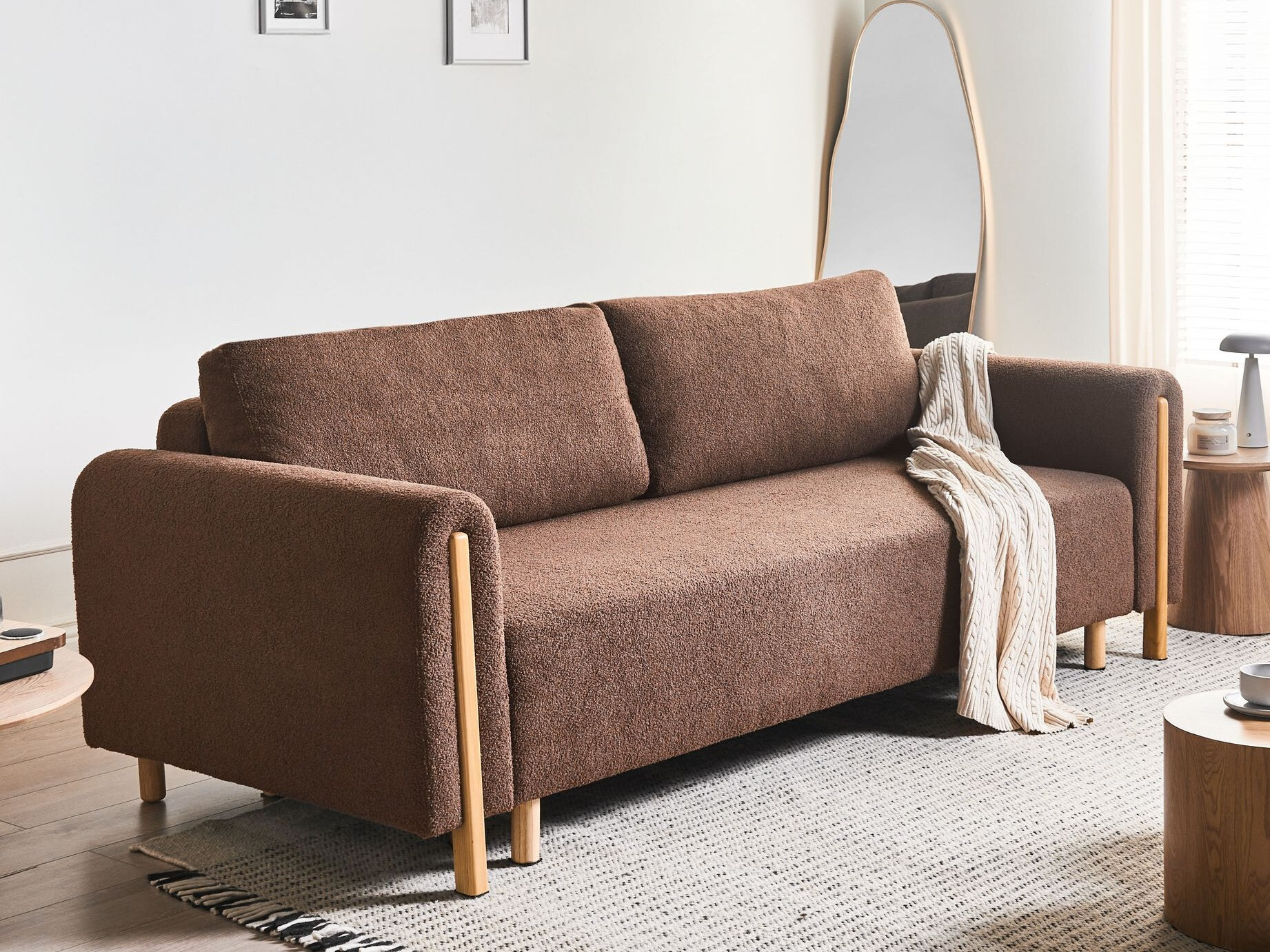 Sofa na razvlačenje Berwyn 2936 (Smeđa)