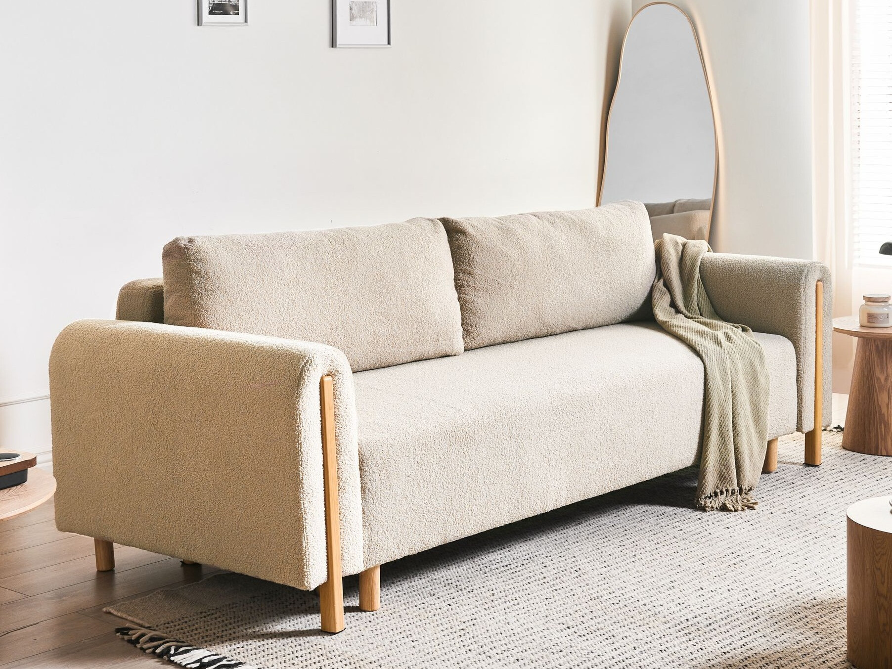 Sofa na razvlačenje Berwyn 2936 (Svetlo bež)