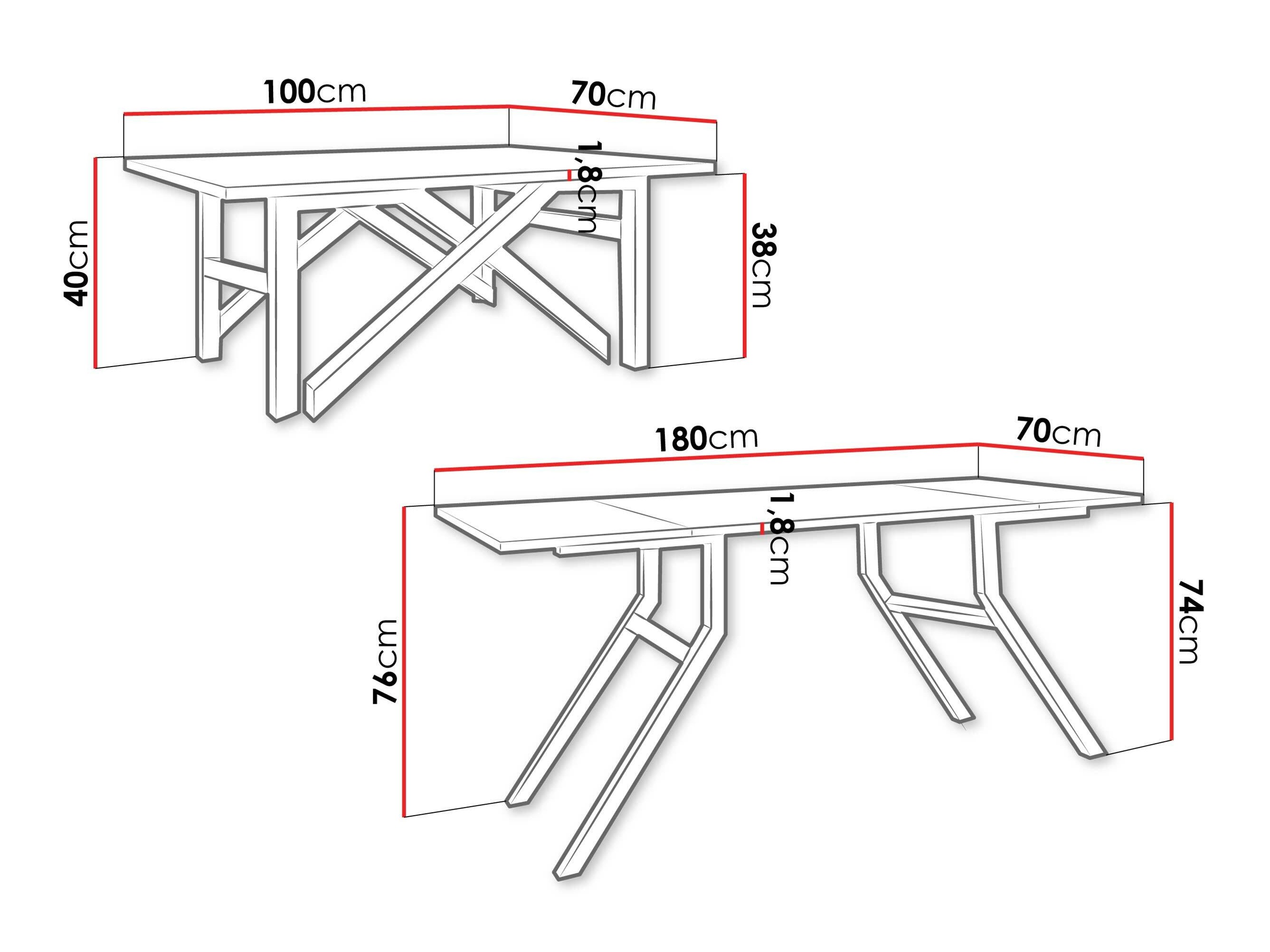 Modularni stočić za kafu Oswego 151 (Beli mermer + Crno)