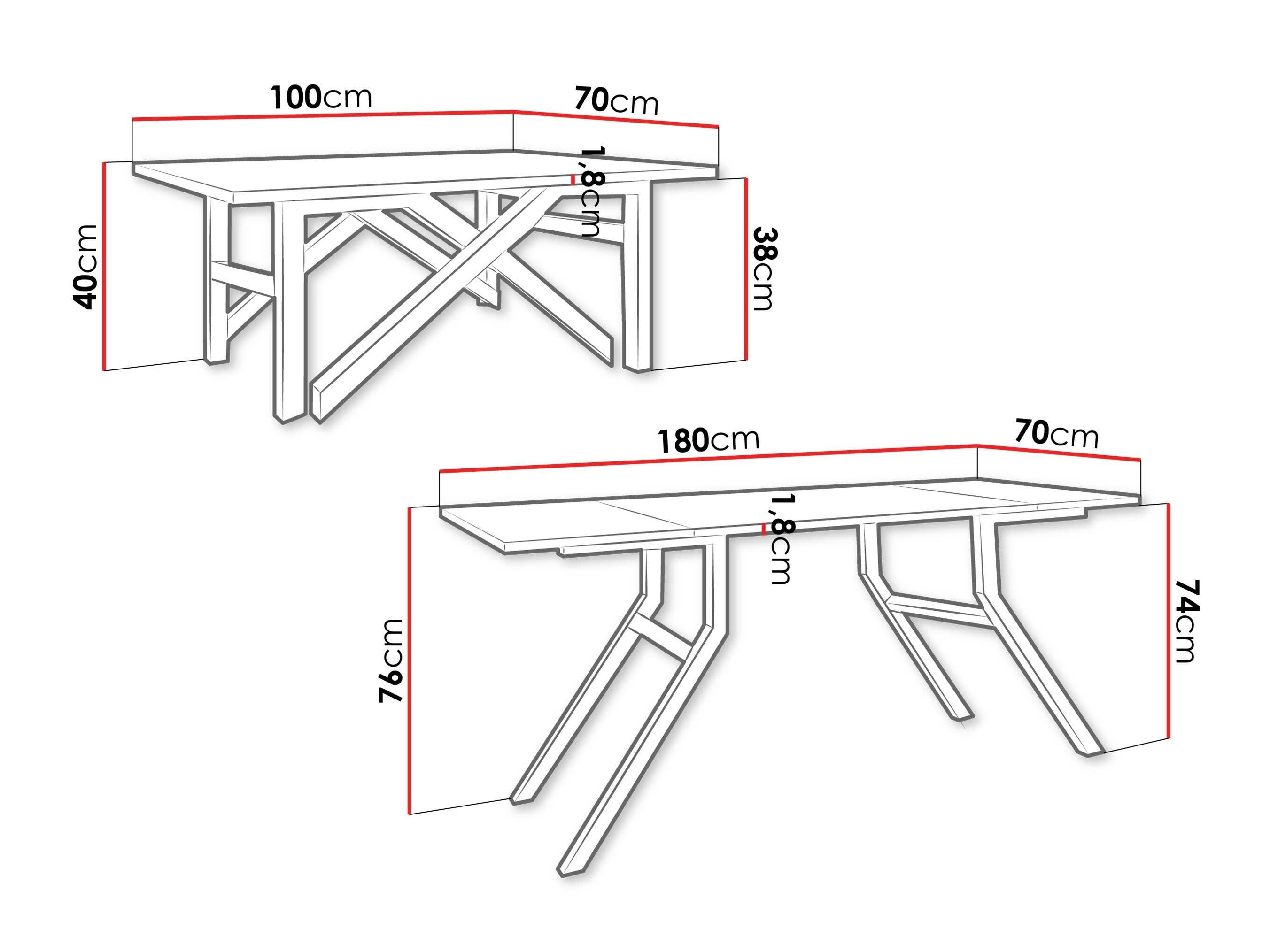 Modularni stočić za kafu Oswego 151 (Crno)