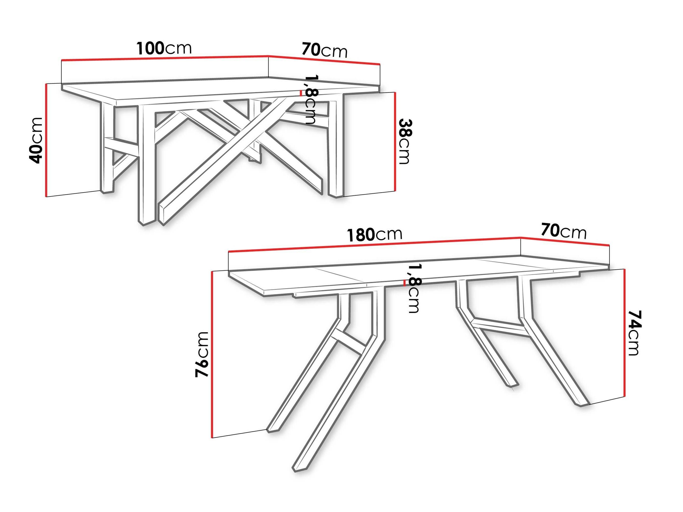 Modularni stočić za kafu Oswego 151 (Grafit + Crno)