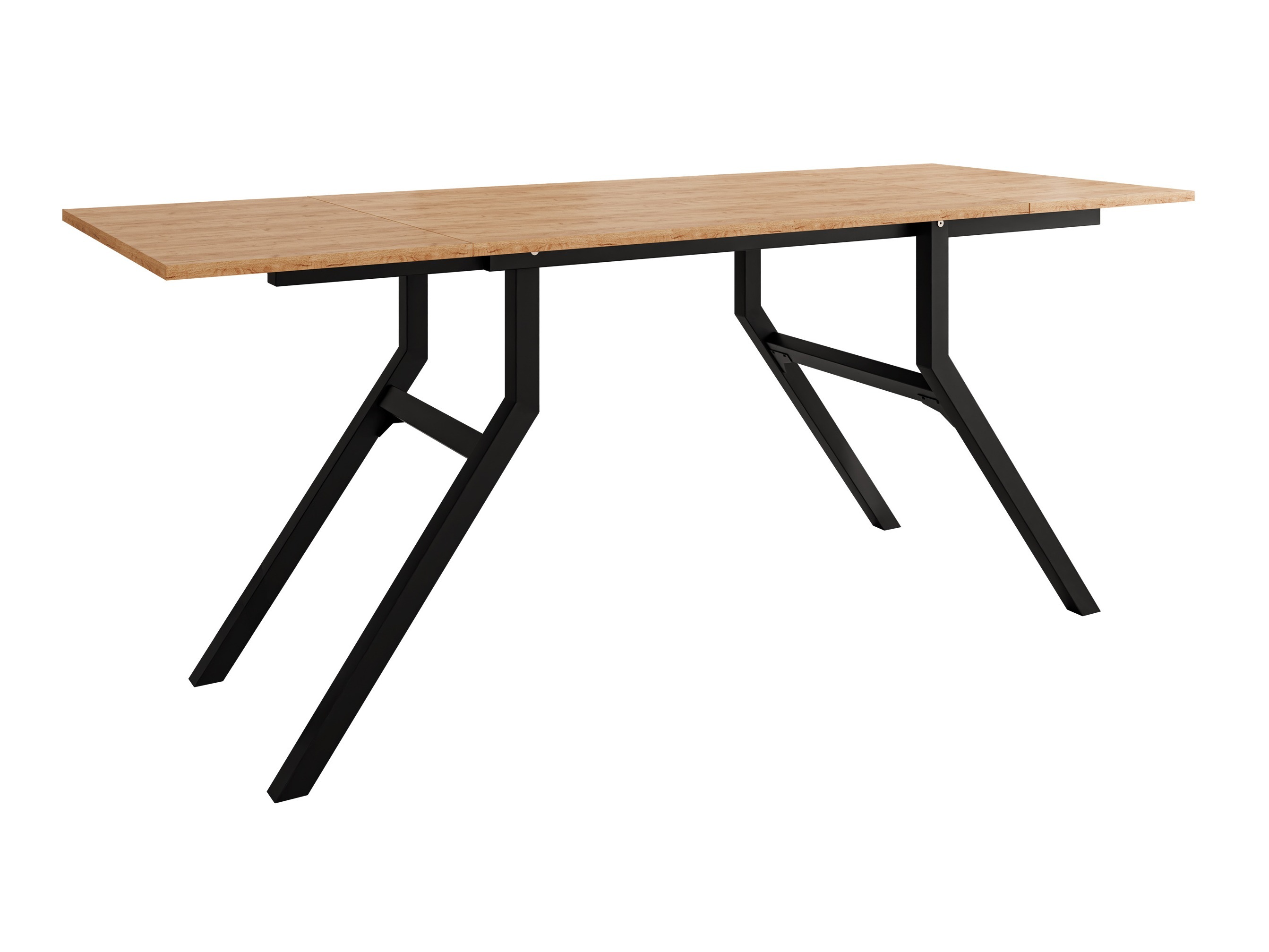 Modularni stočić za kafu Oswego 151 (Zanatski zlatni hrast + Crno)