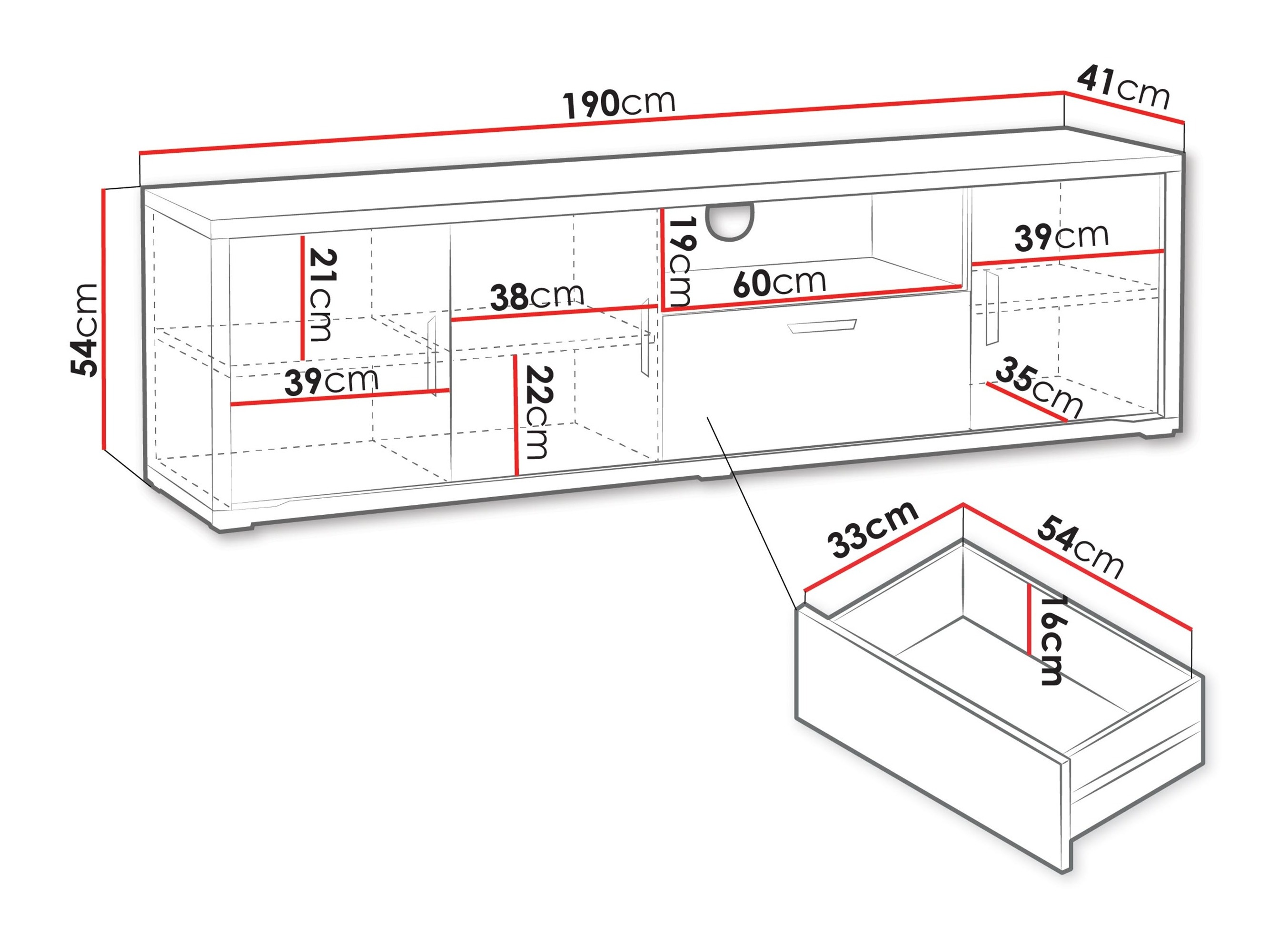 TV komoda Elisale 104
