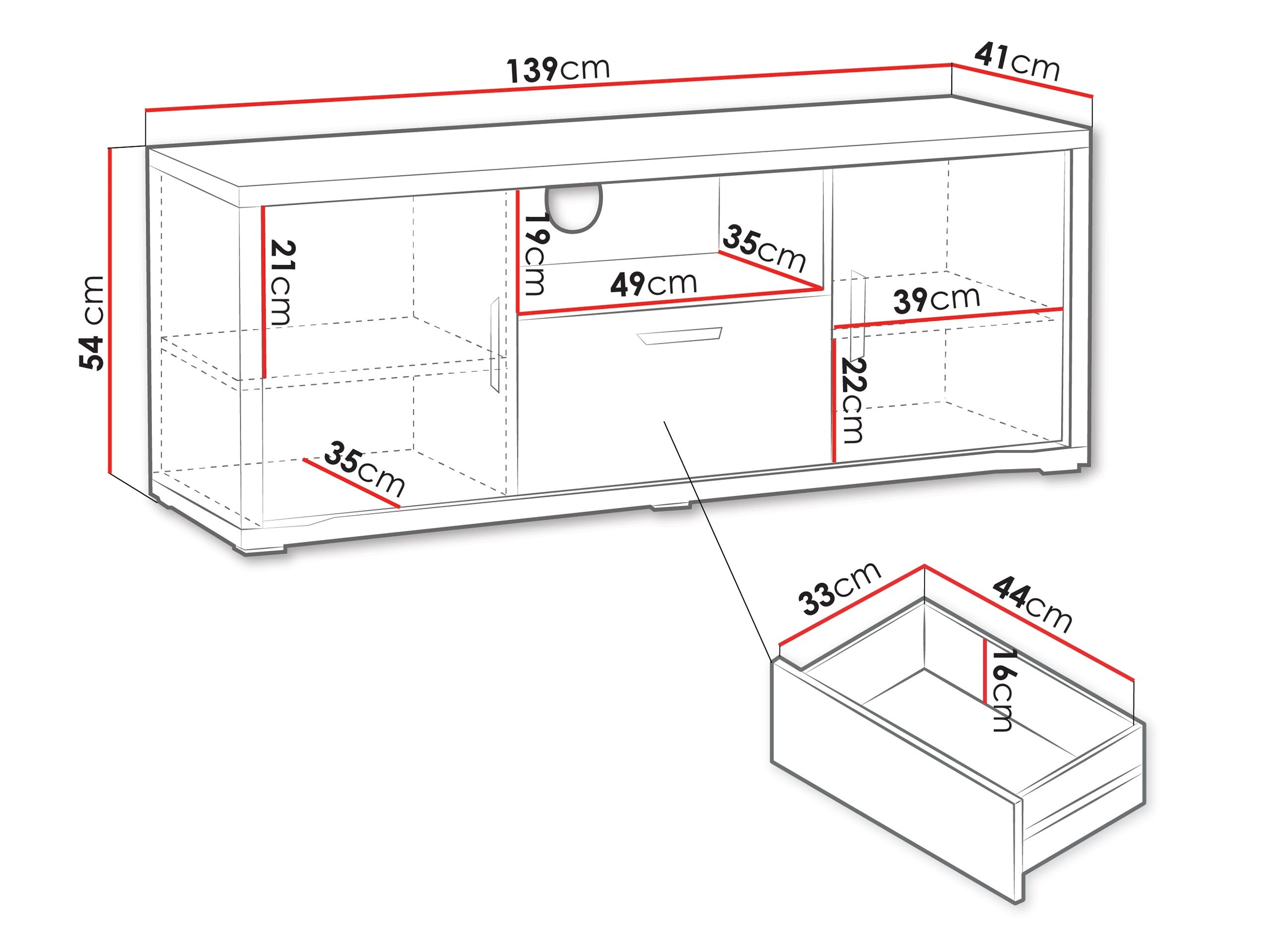 TV komoda Elisale 105