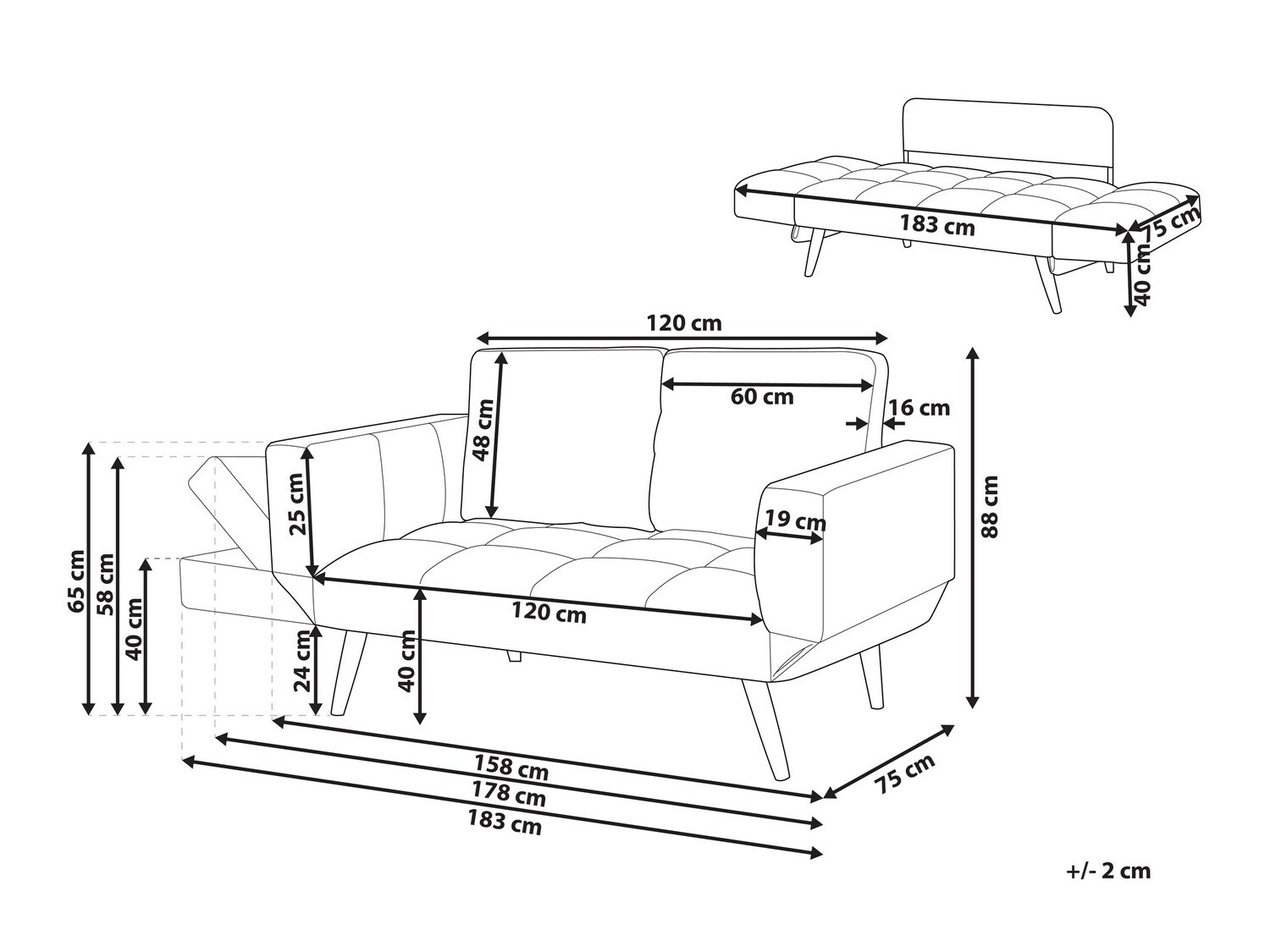 Sofa Berwyn 446 (Plava)