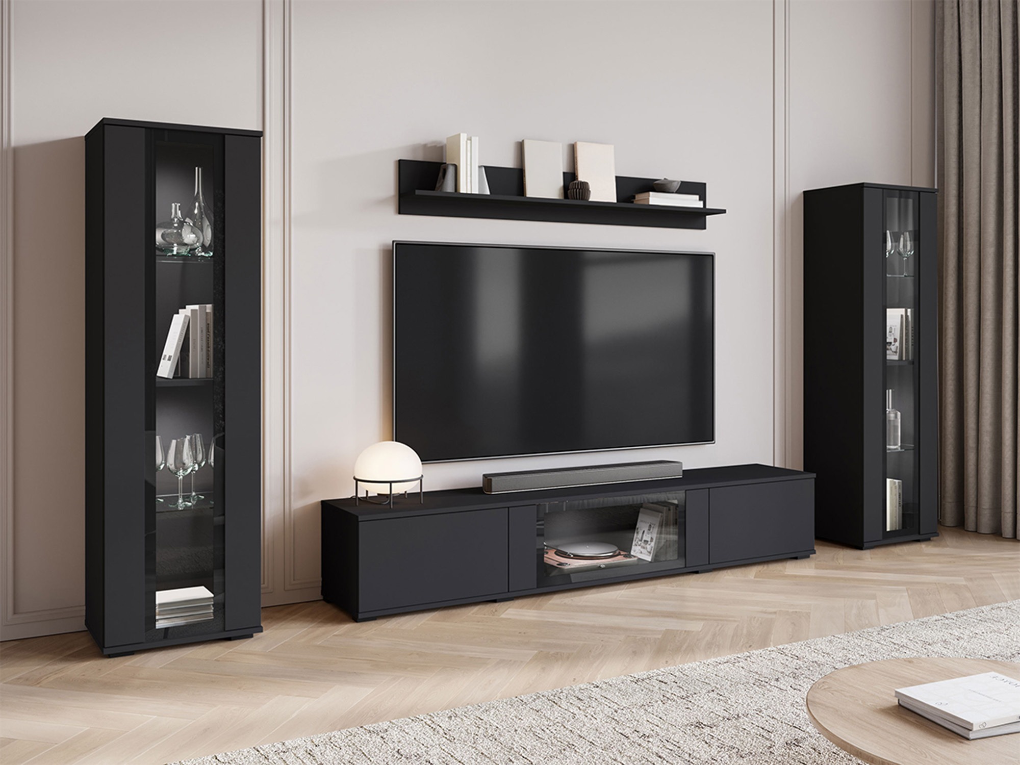 Set za dnevnu sobu Torcame 103 (Crno)